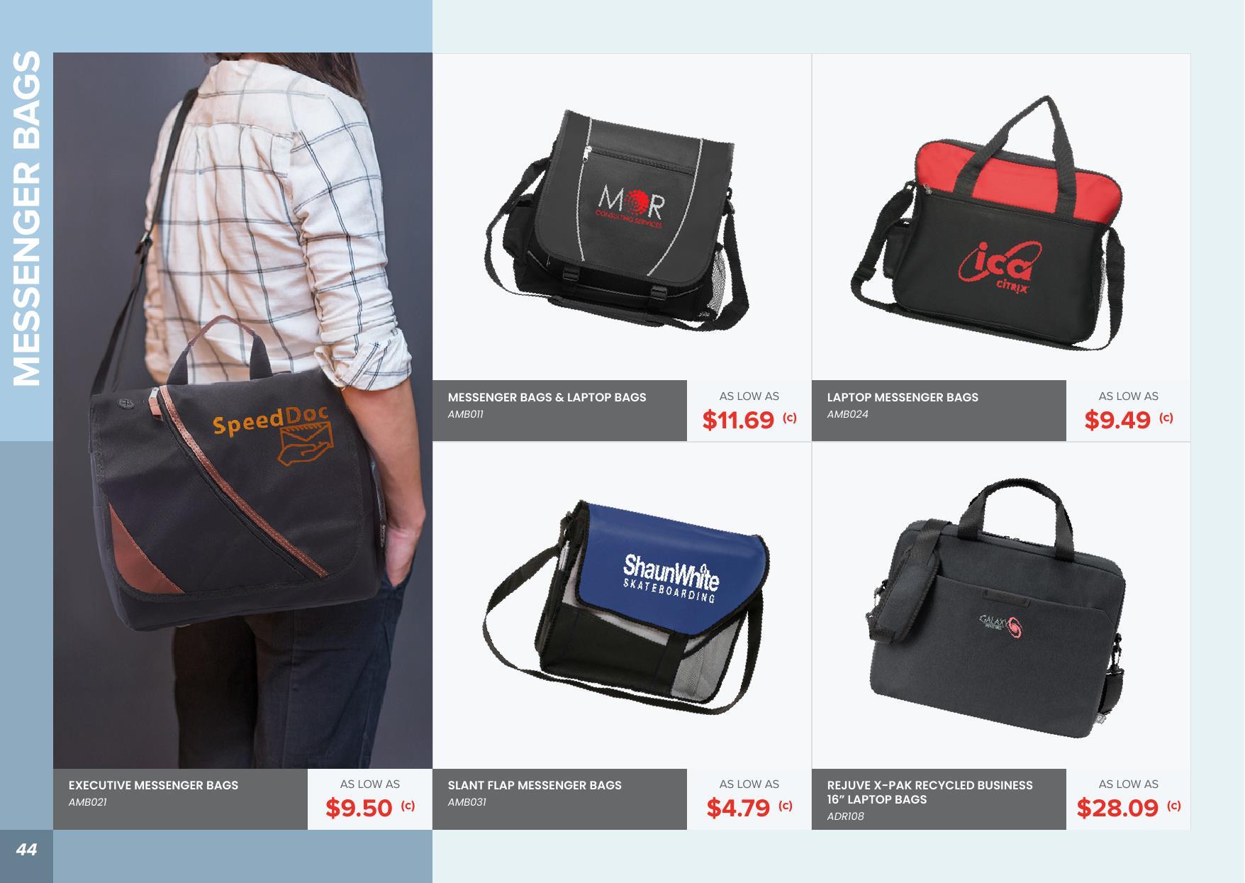 Check out our Bag Collection - We have lots of styles to choose from