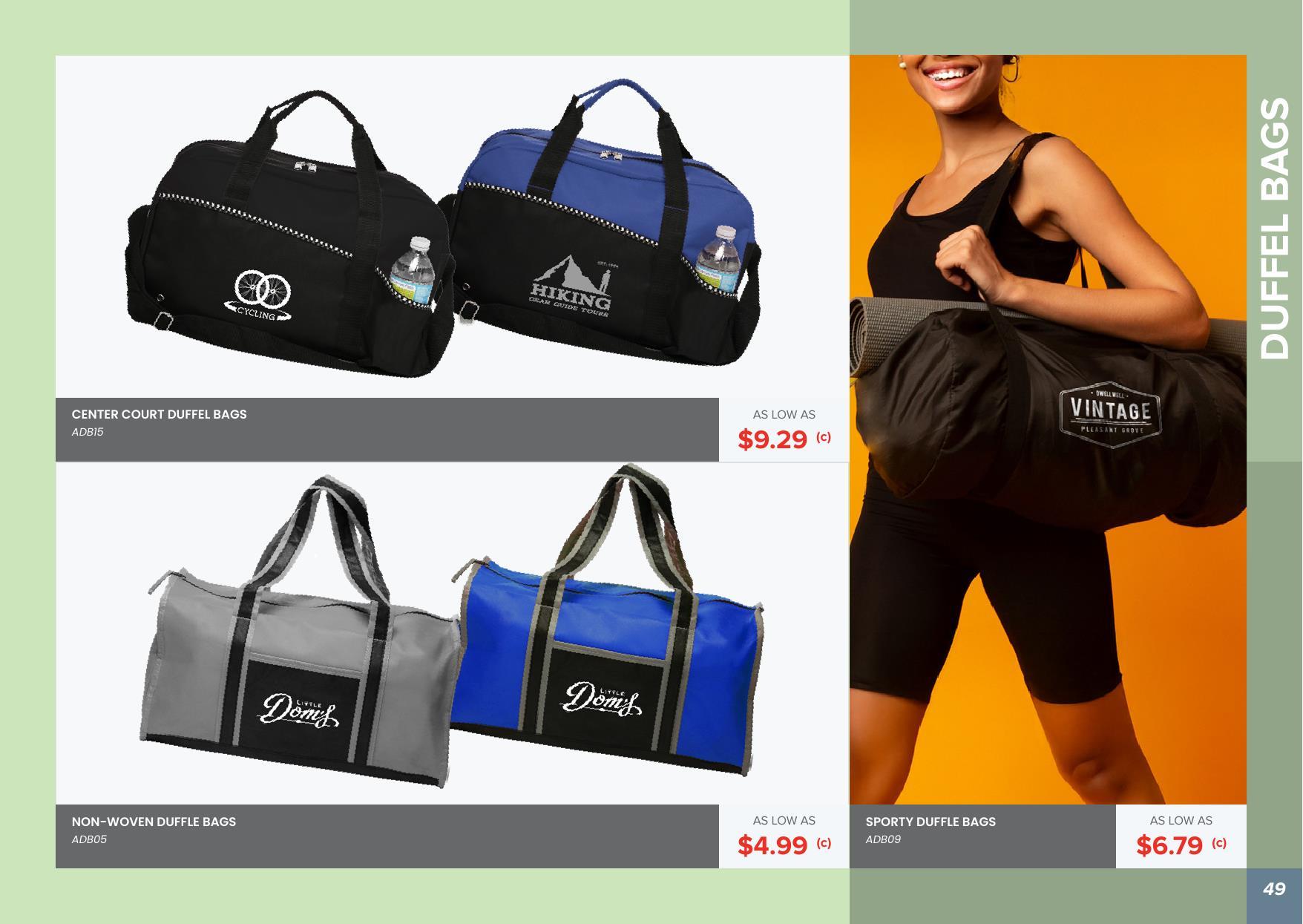 Check out our Bag Collection - We have lots of styles to choose from