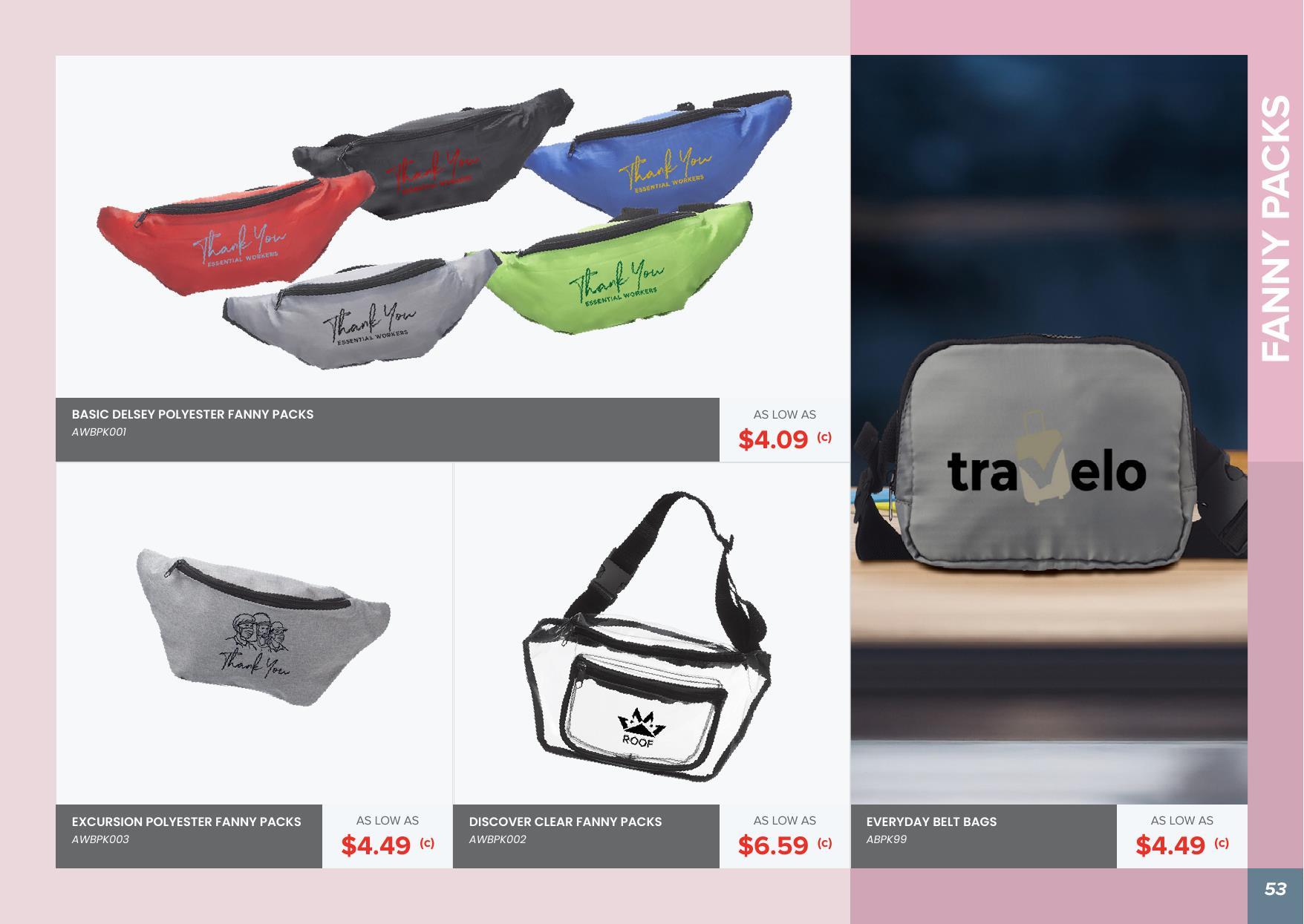 Check out our Bag Collection - We have lots of styles to choose from