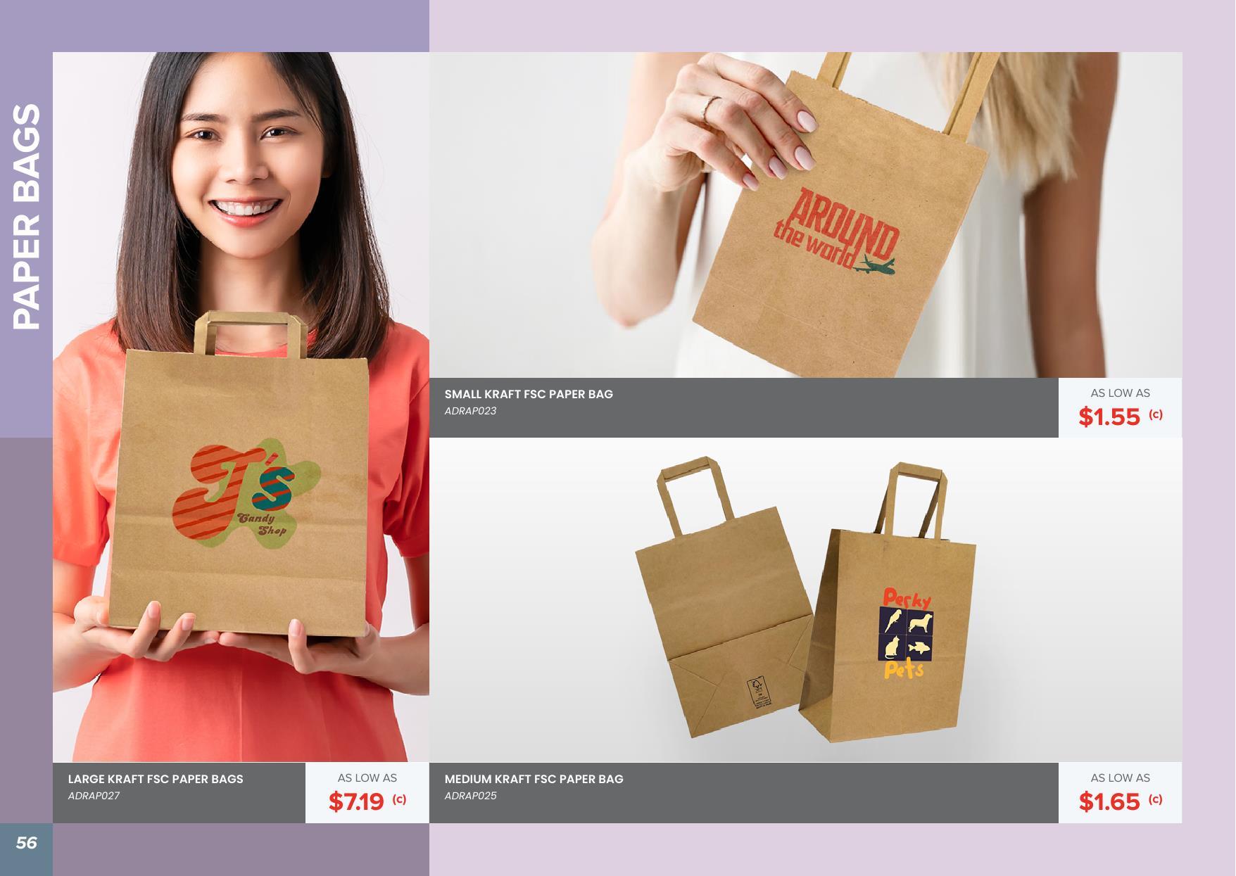 Check out our Bag Collection - We have lots of styles to choose from