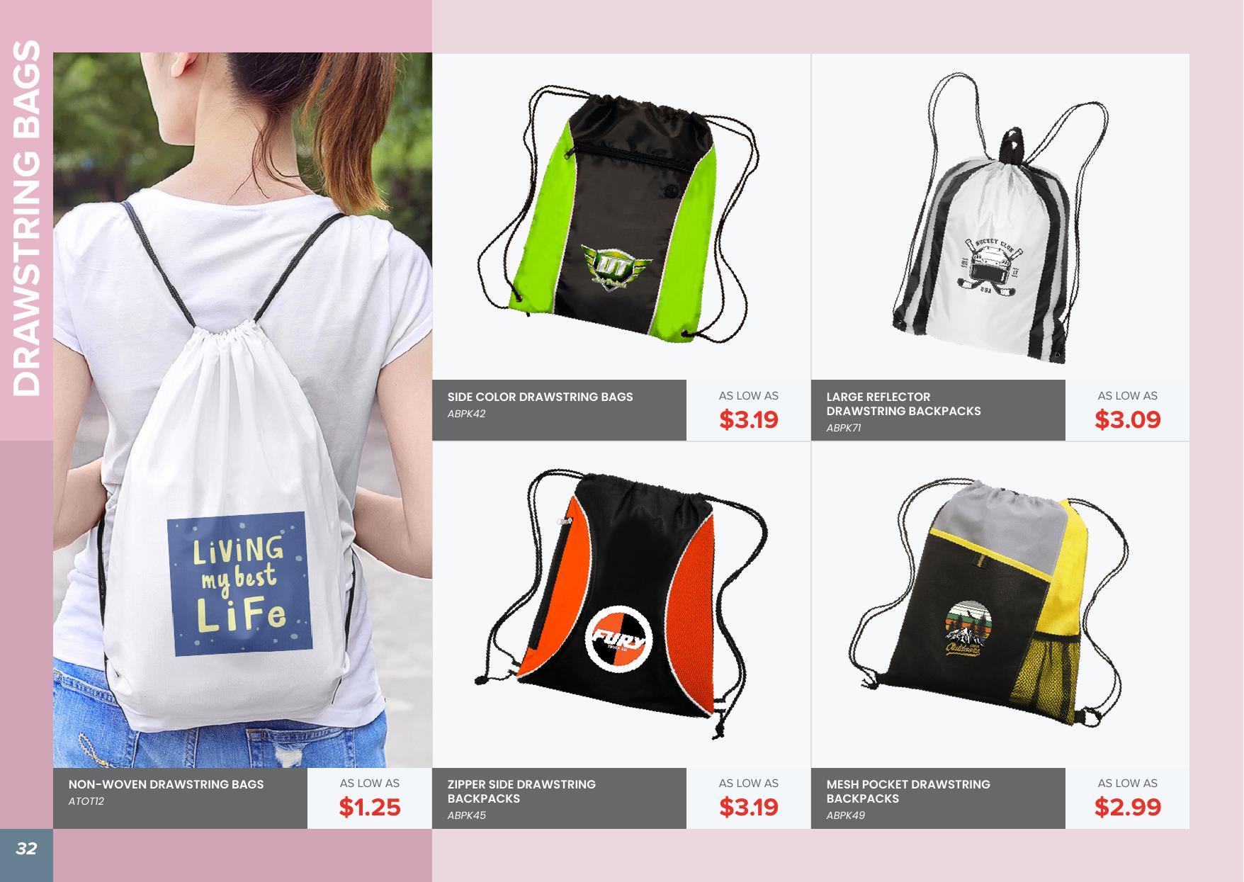 Check out our Bag Collection - We have lots of styles to choose from