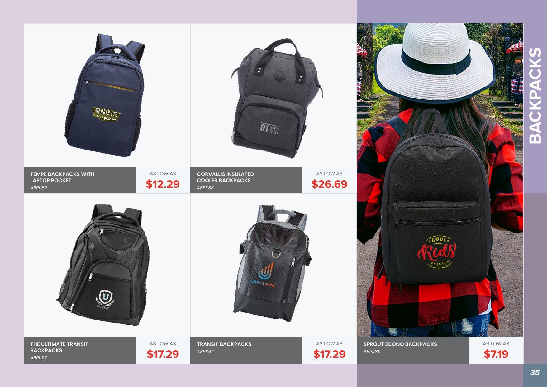 Check out our Bag Collection - We have lots of styles to choose from
