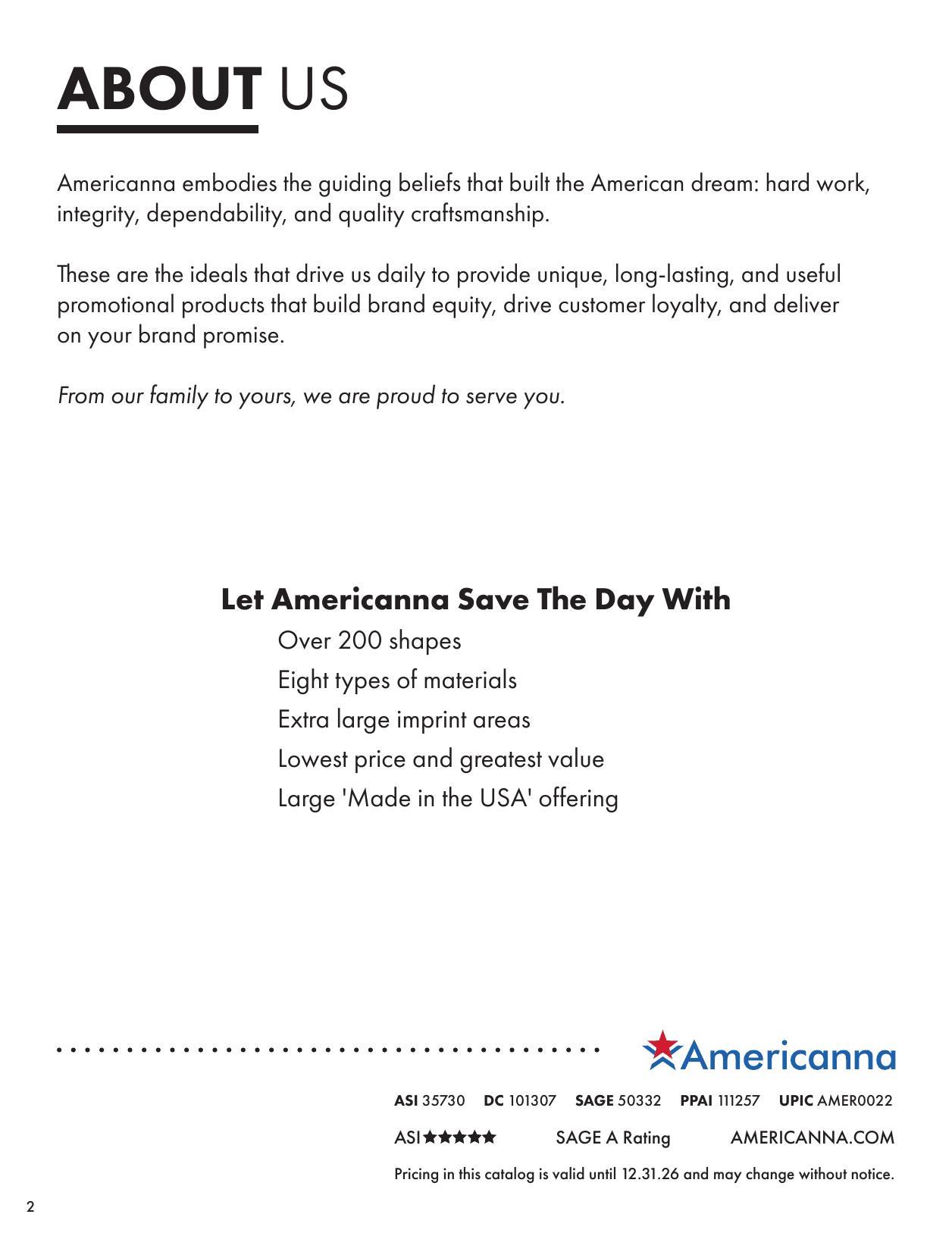 Americanna 2026 Catalog