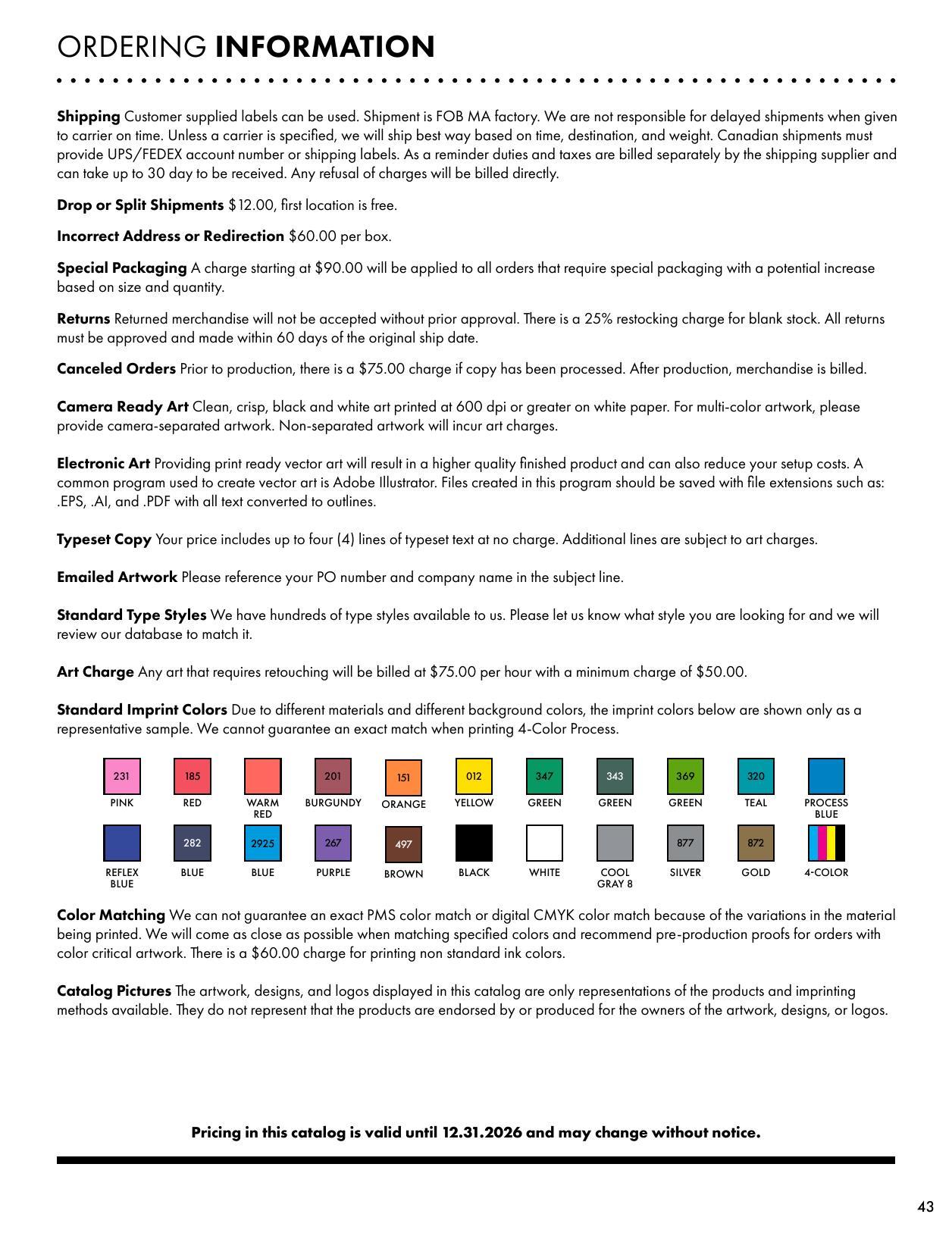 2026 Catalog Unbranded