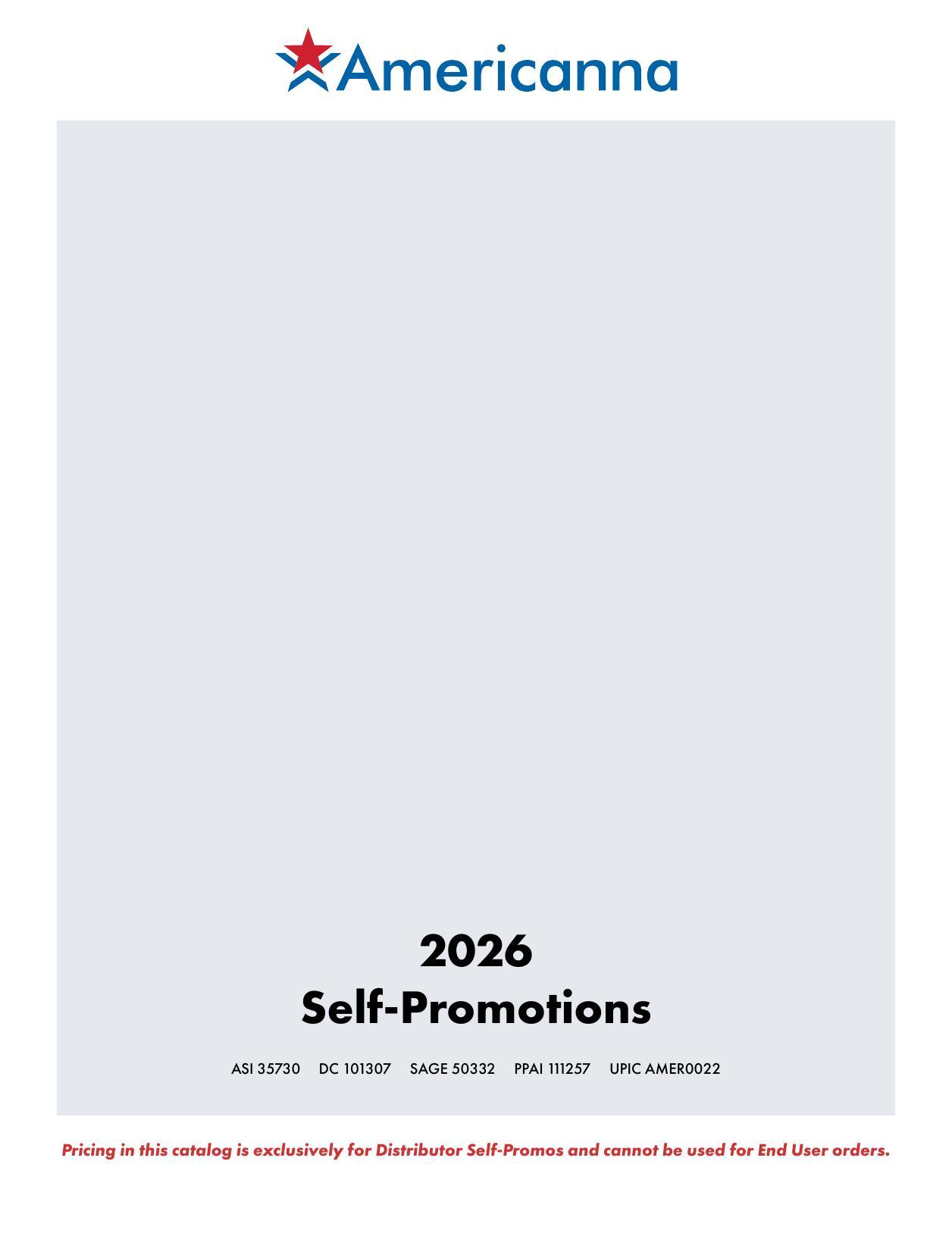 Americanna 2026 Self-Promo Catalog