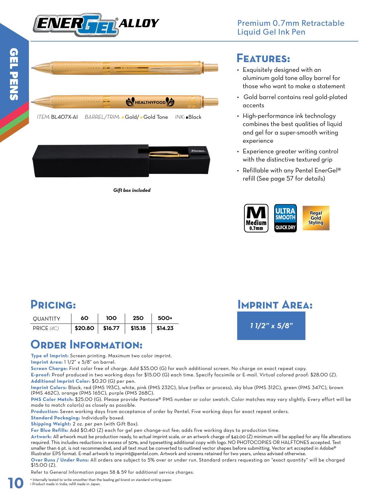 2026 Pentel Full Line Catalog