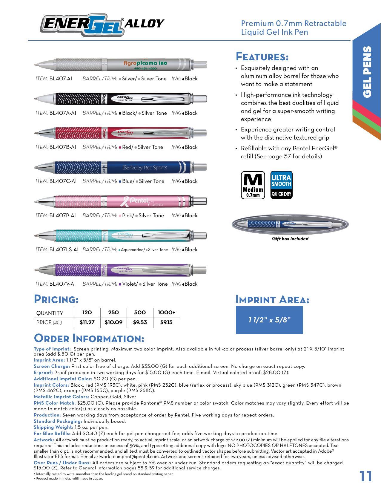 2026 Pentel Full Line Catalog