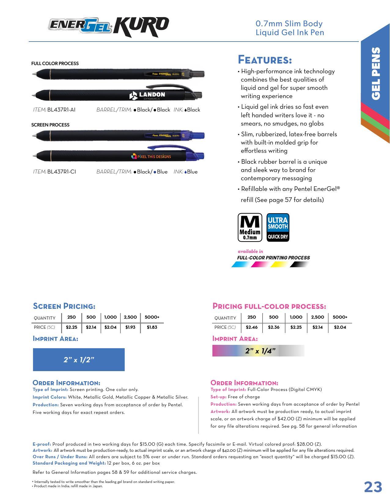2026 Pentel Full Line Catalog