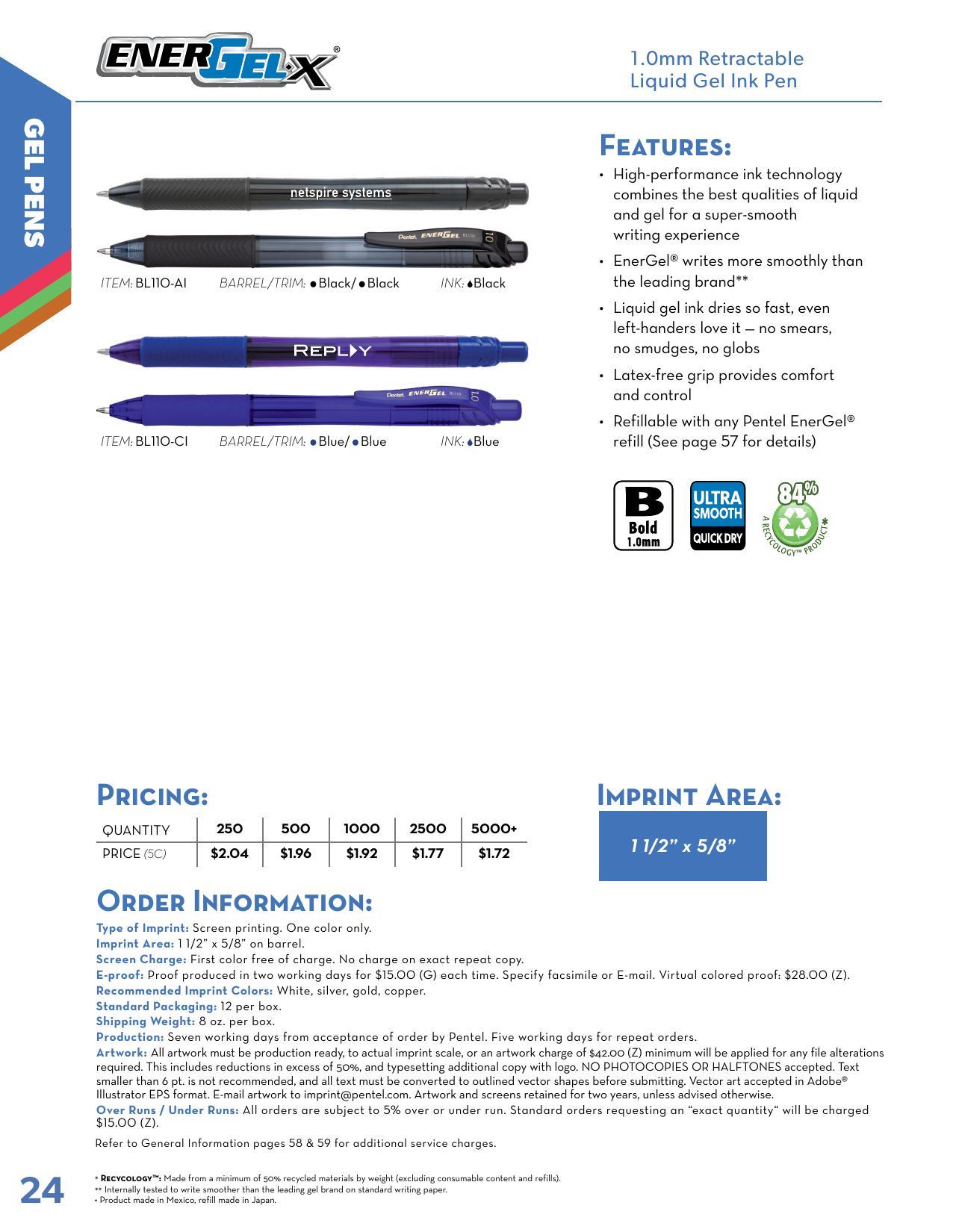 2026 Pentel Full Line Catalog