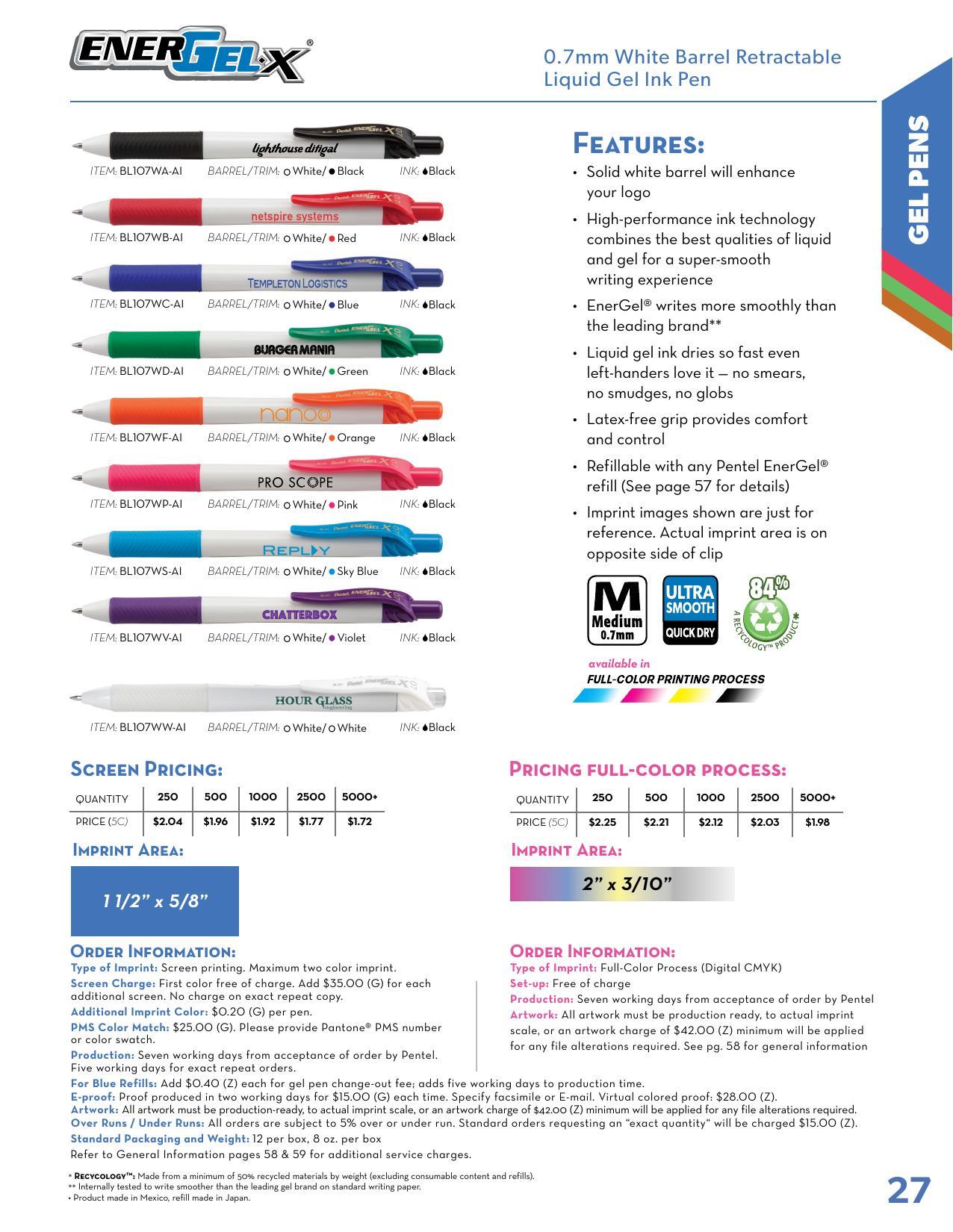 2026 Pentel Full Line Catalog