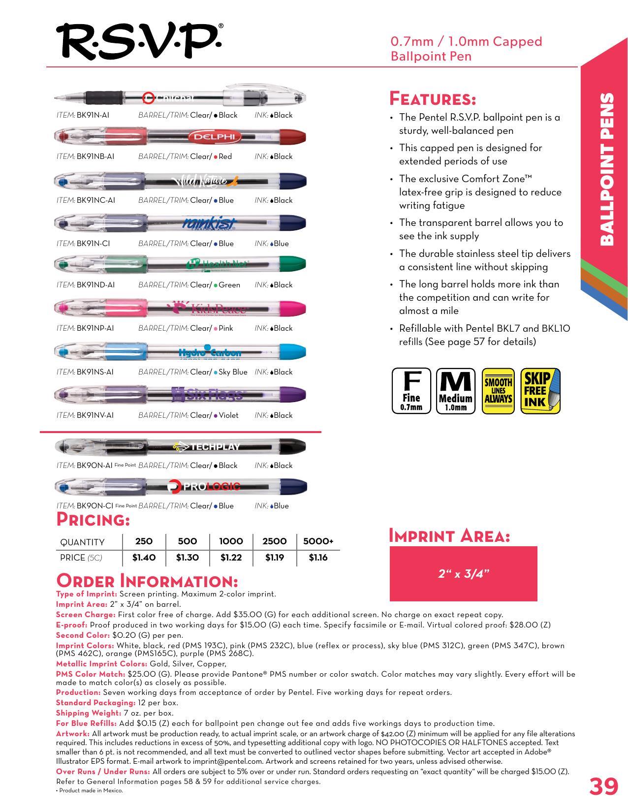 2026 Pentel Full Line Catalog