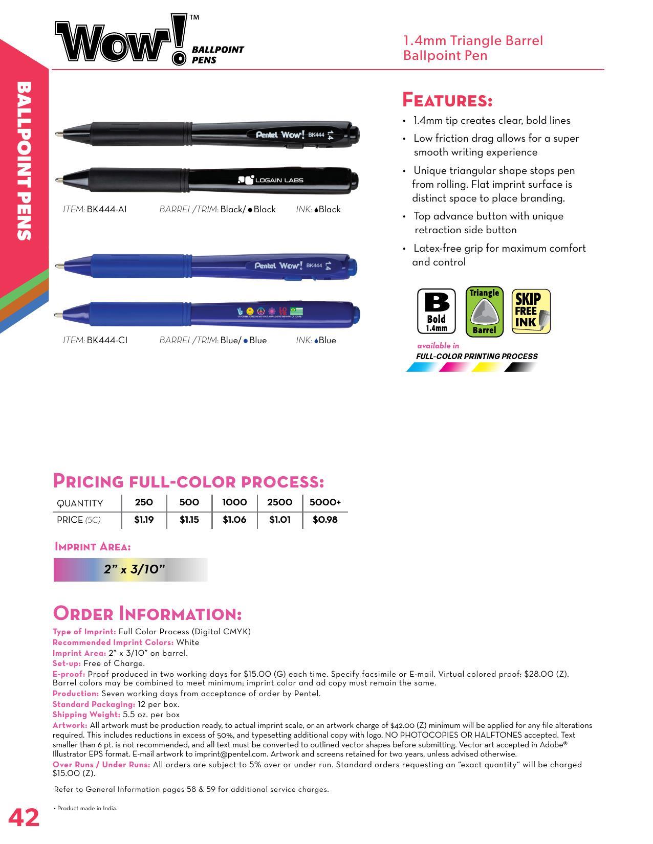 2026 Pentel Full Line Catalog