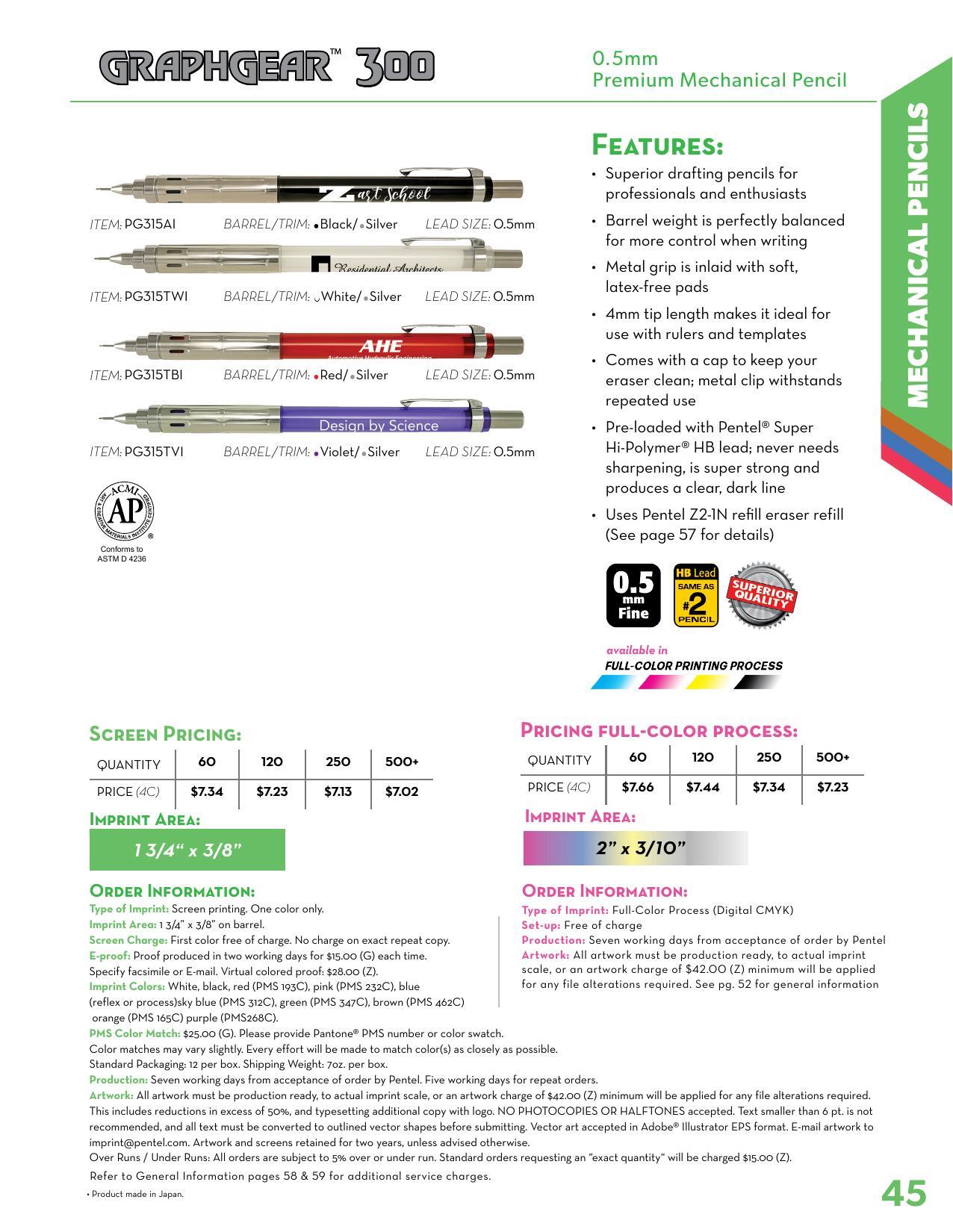 2026 Pentel Full Line Catalog
