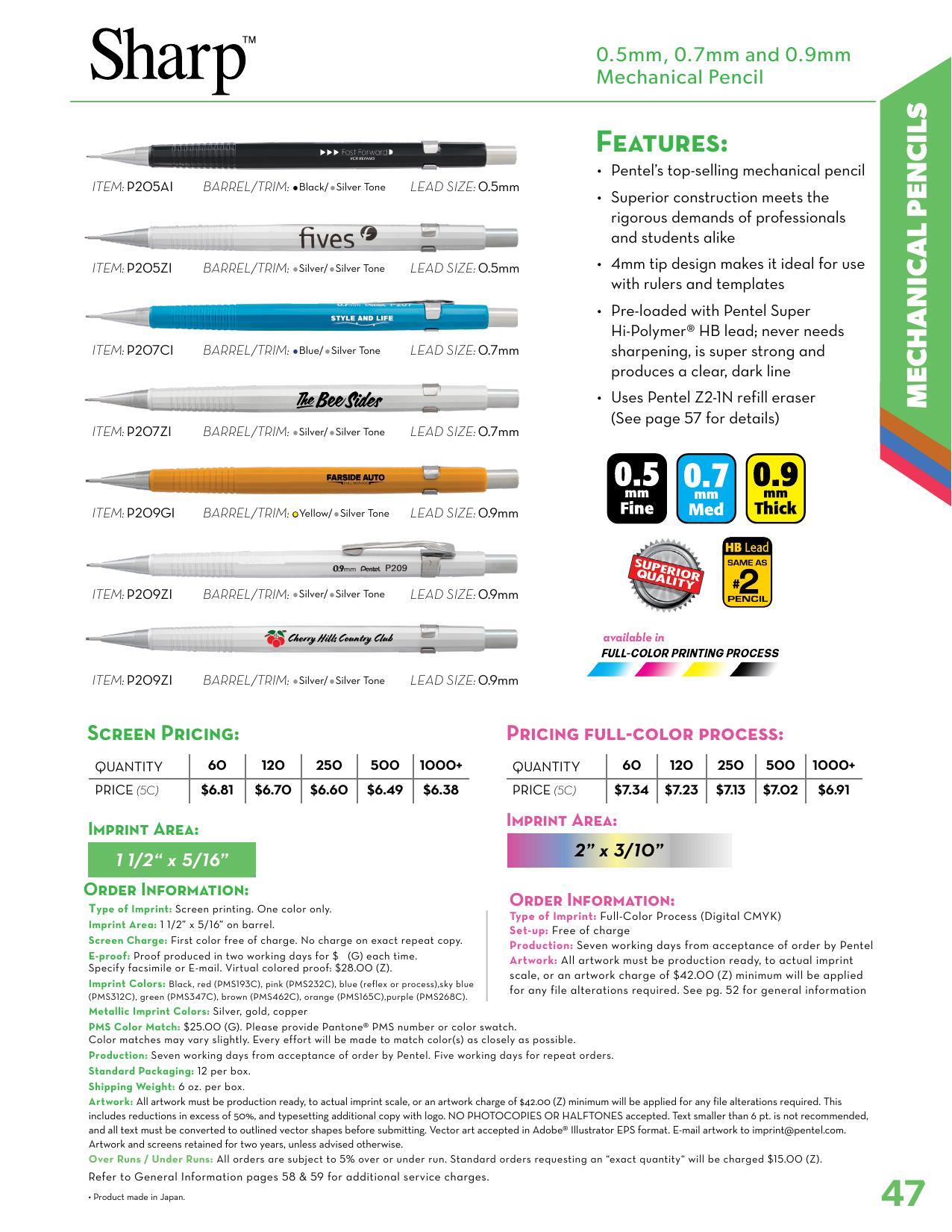 2026 Pentel Full Line Catalog