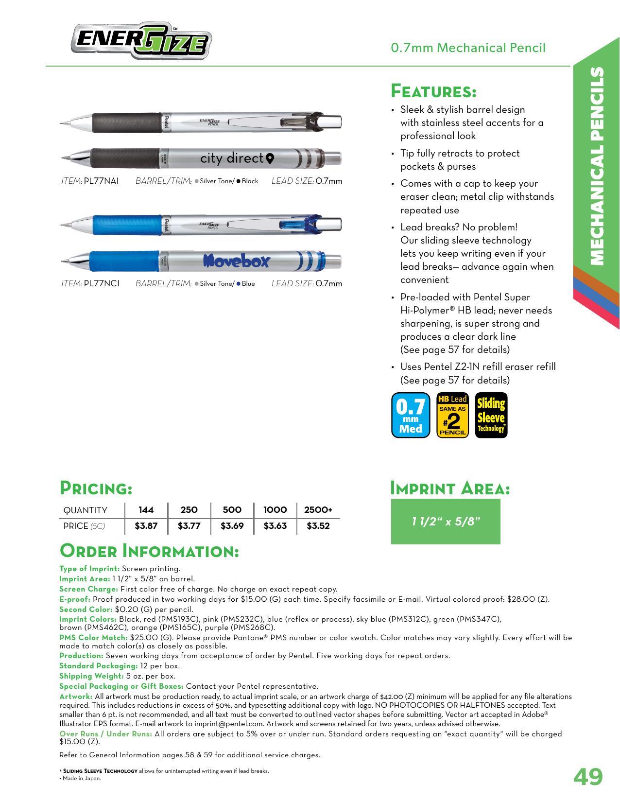 2026 Pentel Full Line Catalog