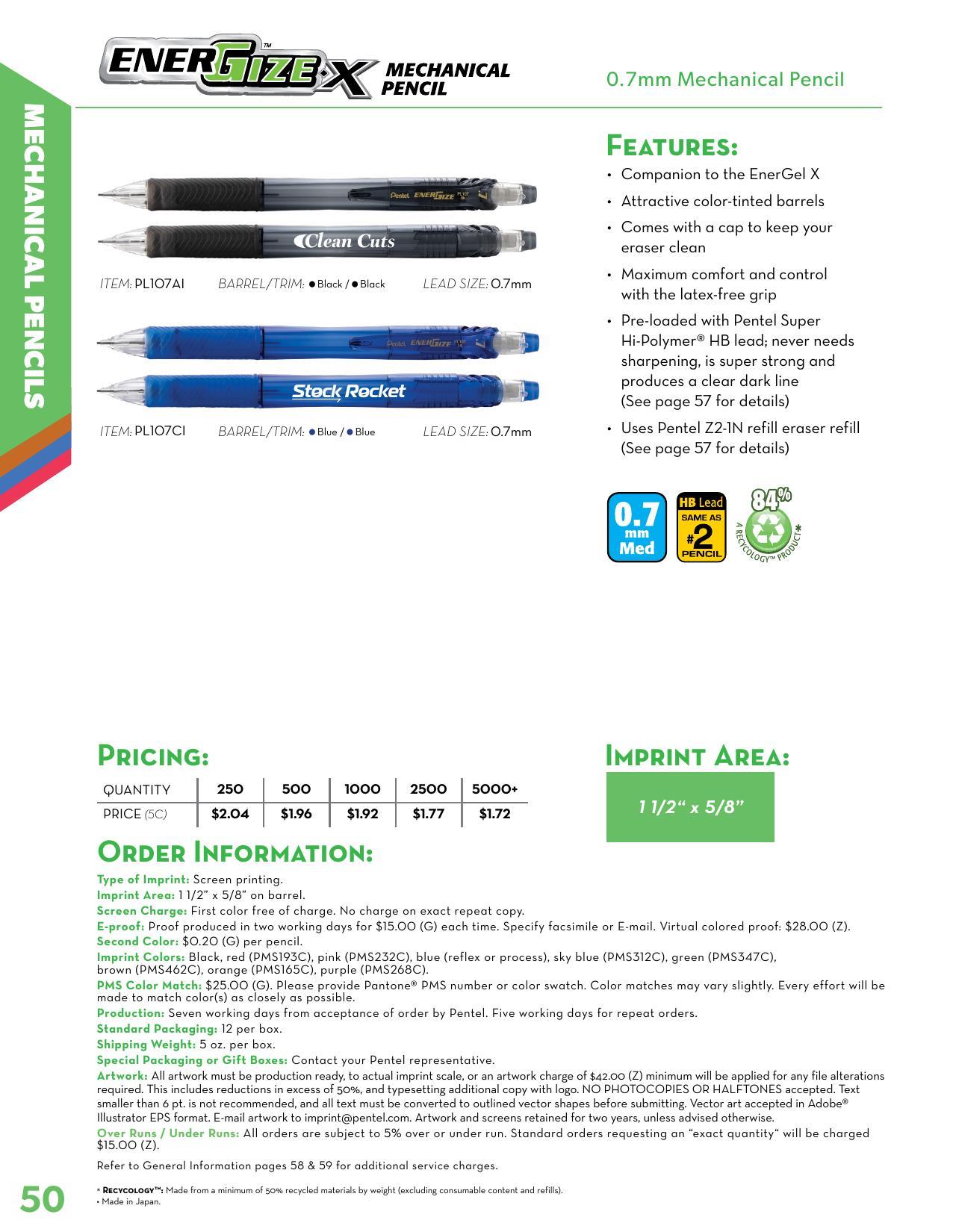 2026 Pentel Full Line Catalog