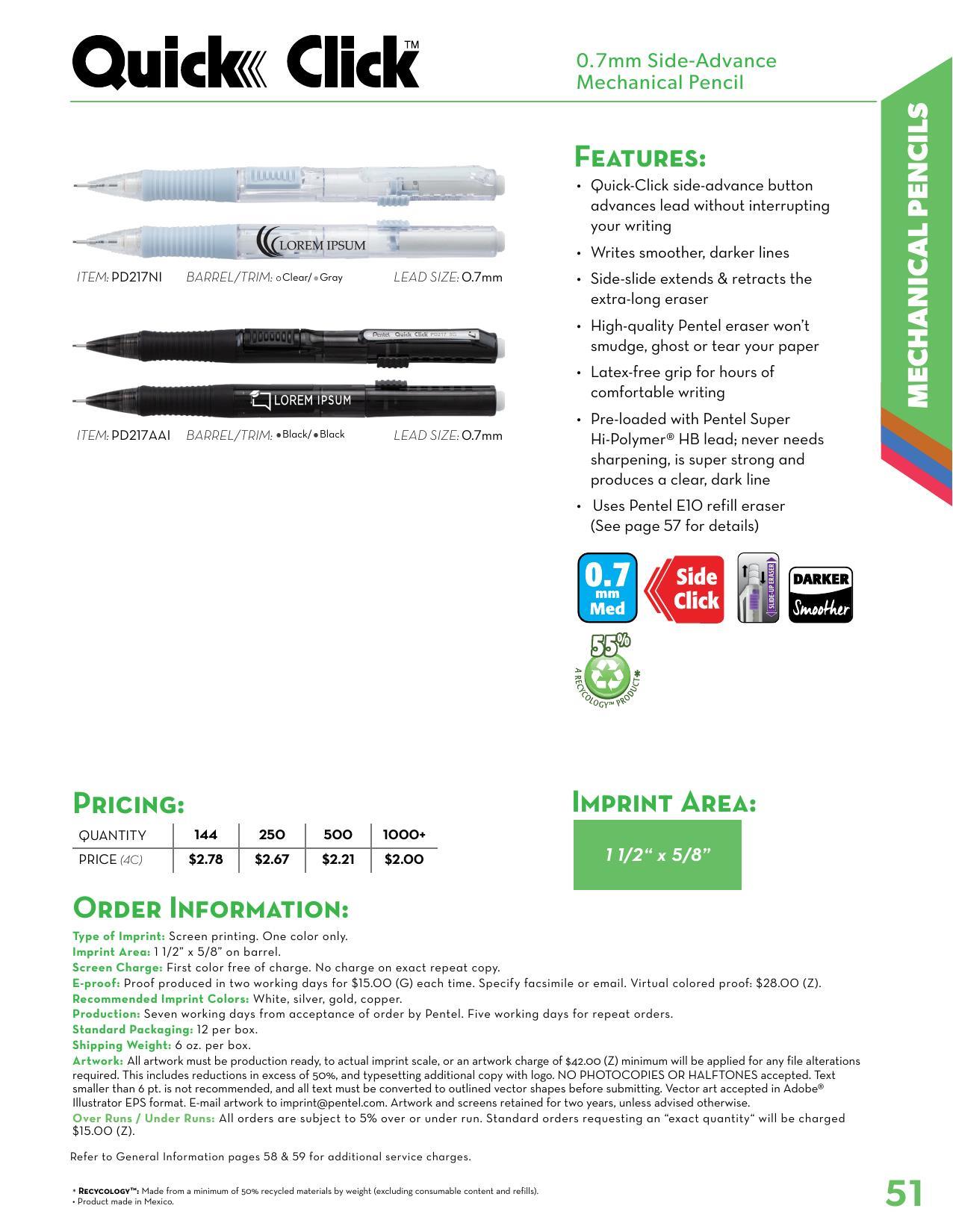 2026 Pentel Full Line Catalog