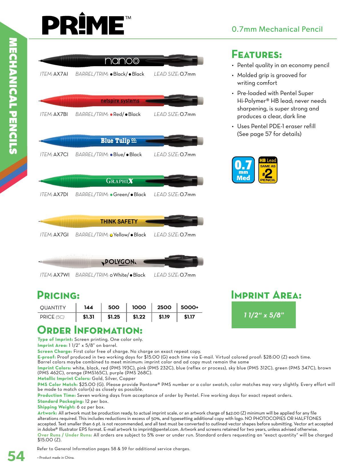 2026 Pentel Full Line Catalog