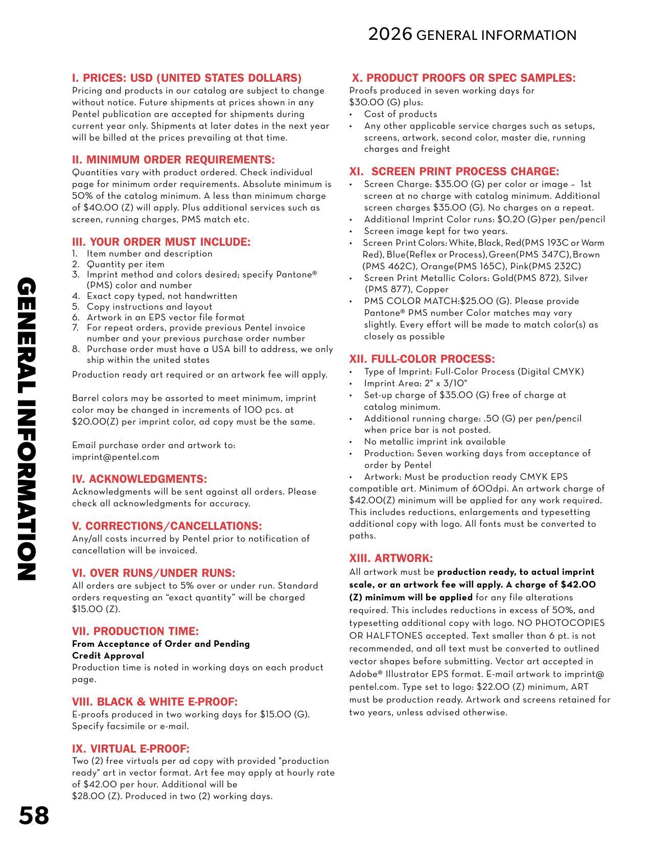 2026 Pentel Full Line Catalog