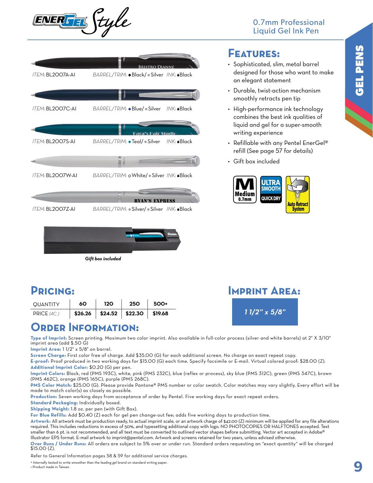 2026 Pentel Full Line Catalog