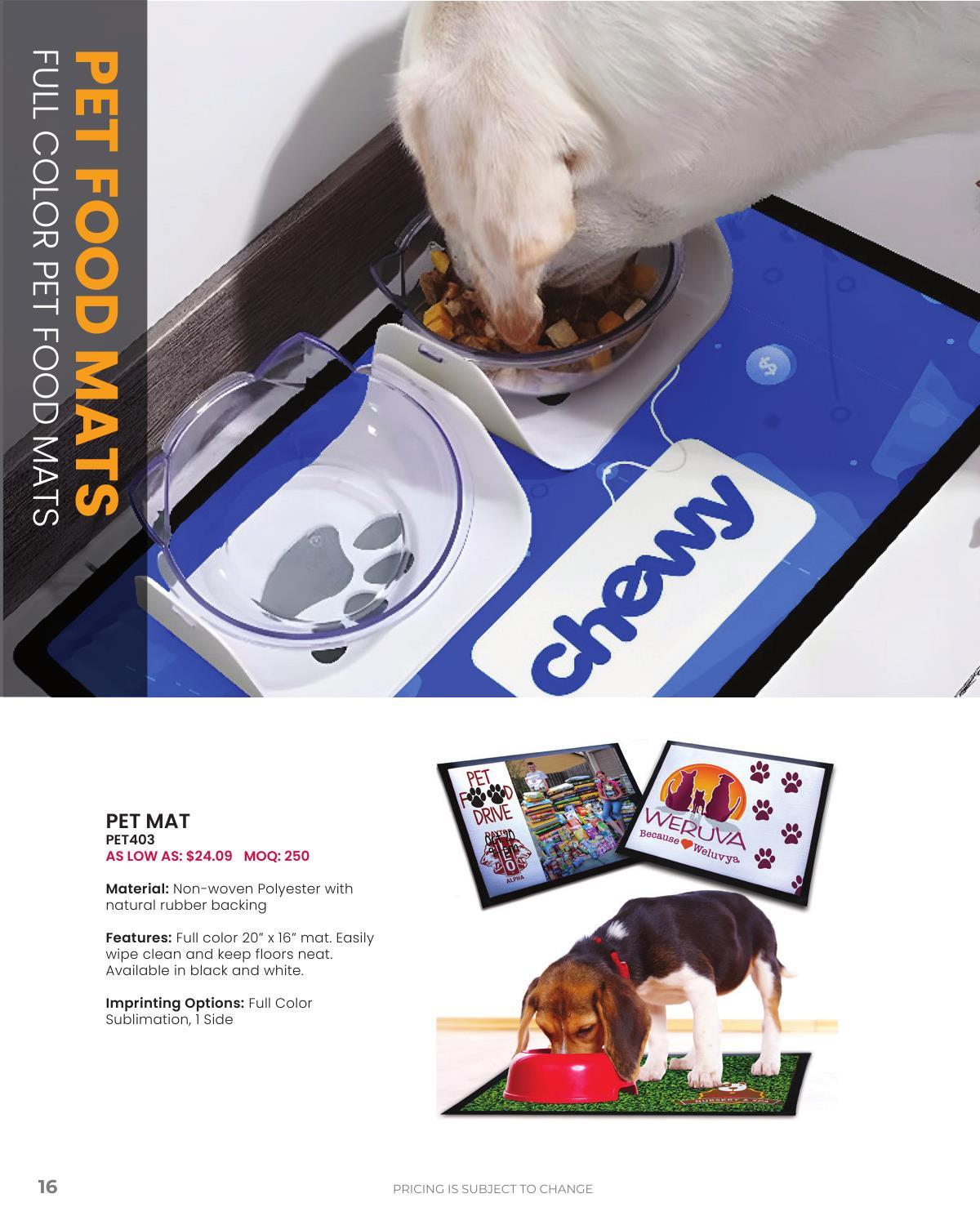 Client-friendly catalog featuring popular pet-themed products to support our furry friends