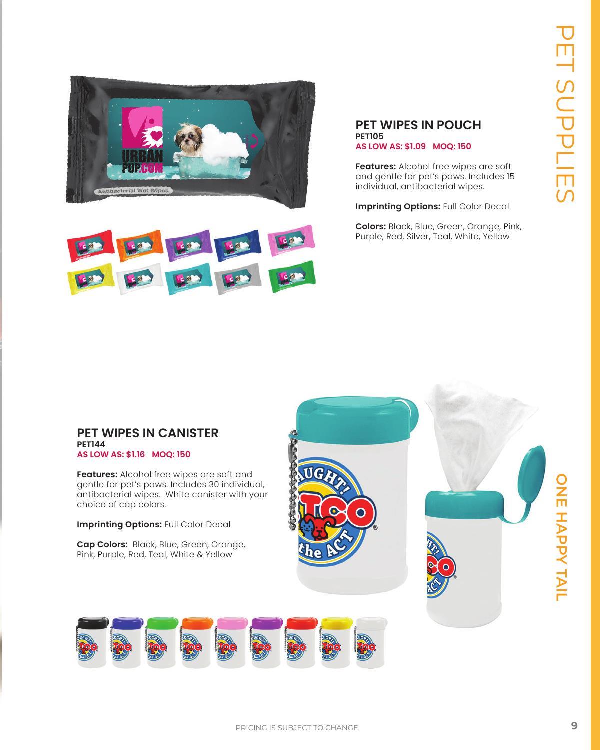 Client-friendly catalog featuring popular pet-themed products to support our furry friends