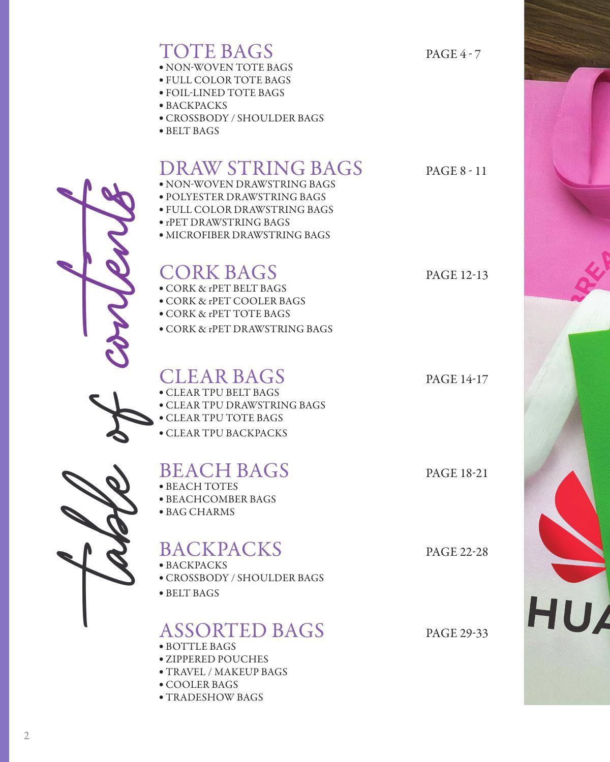 2026 Bags &amp; Totes Lookbook Safe