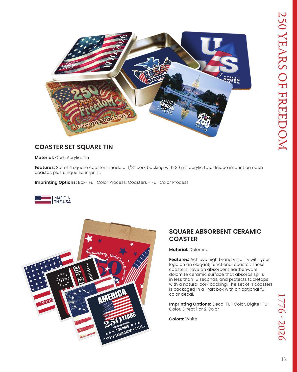 Celebrating 250 Years of Freedom. Shop our curated collection of custom branded America 250 merch.