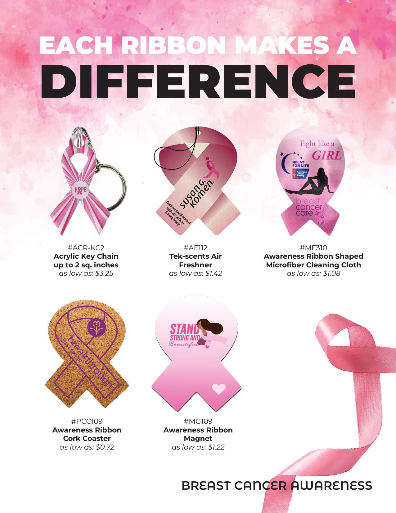 Breast Cancer Awareness products to support your clients, patients, and brand