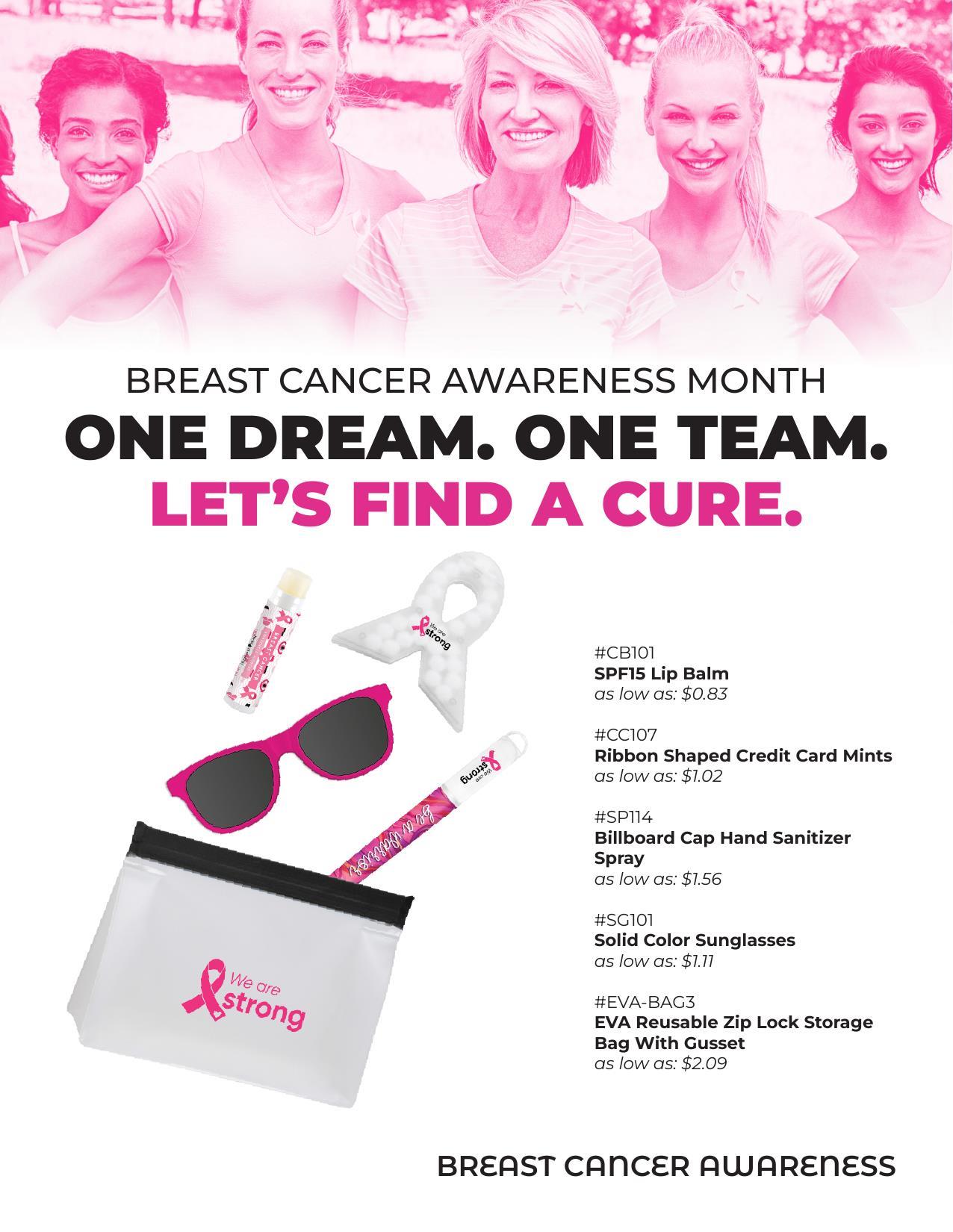Breast Cancer Awareness products to support your clients, patients, and brand