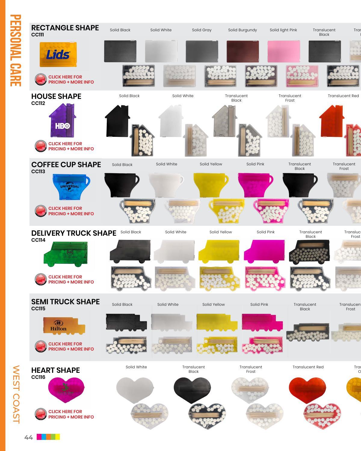 A collection of products shipped from our California factory.