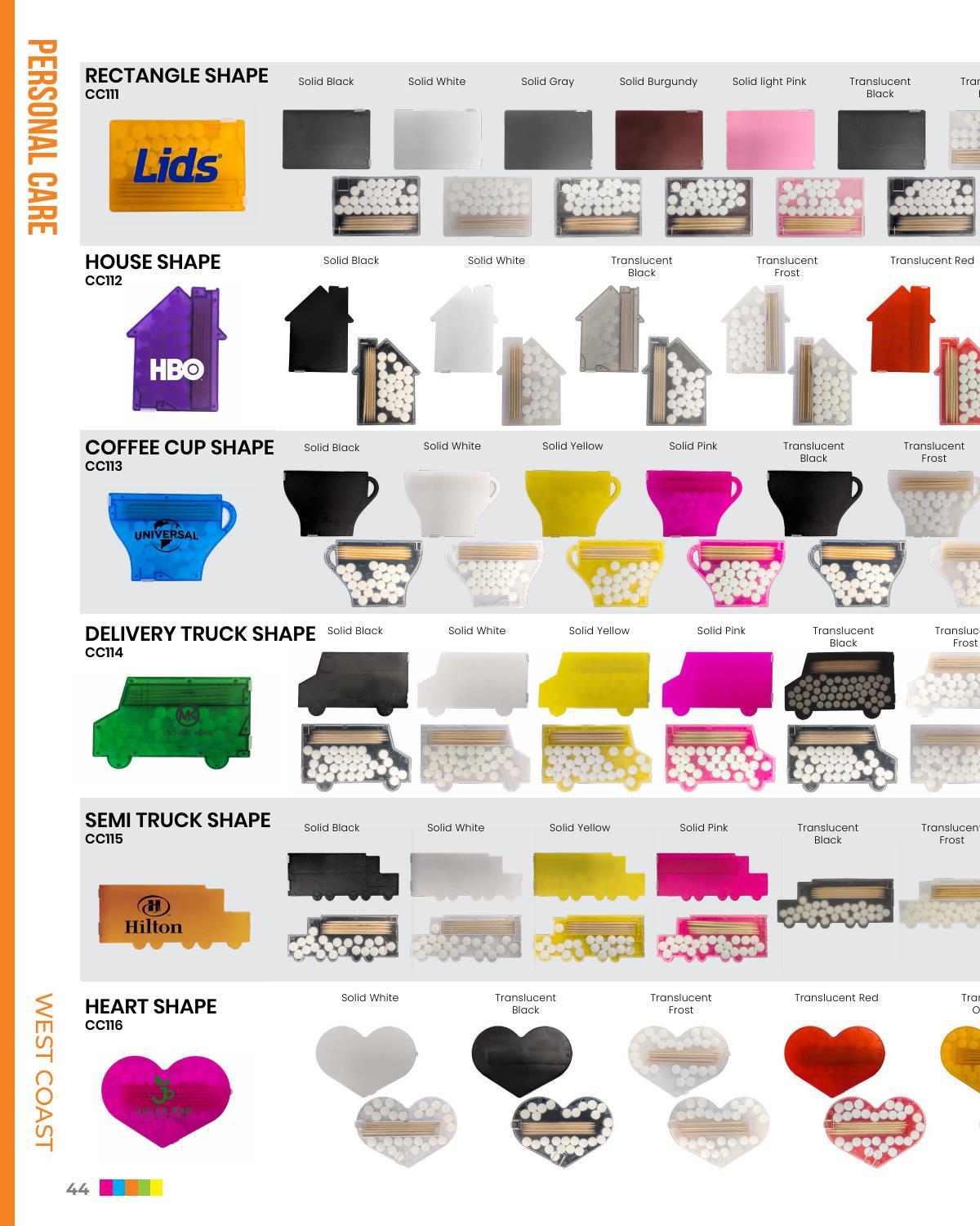 A collection of products shipped from our California factory.