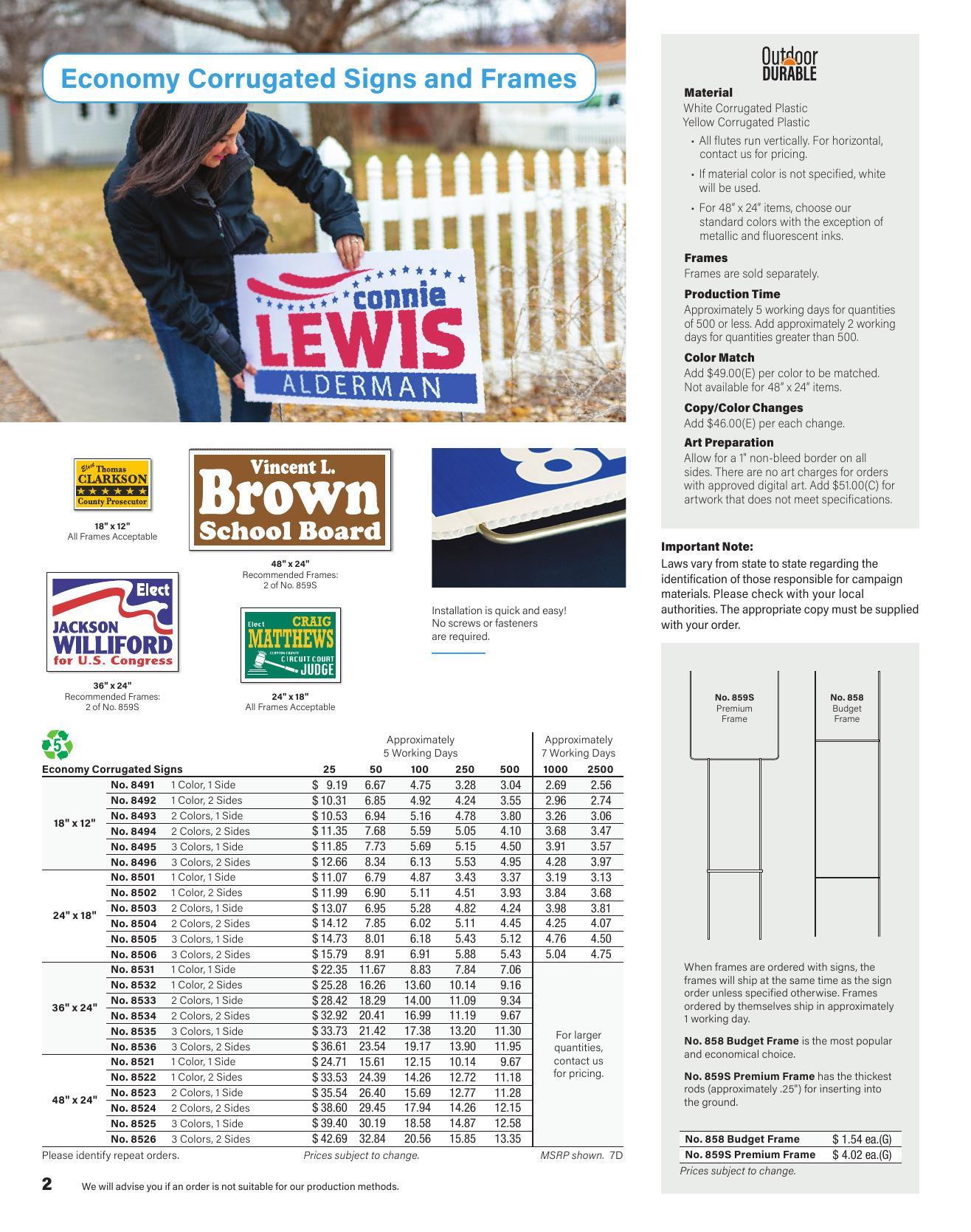 Stouse 2026 Political Catalog Branded