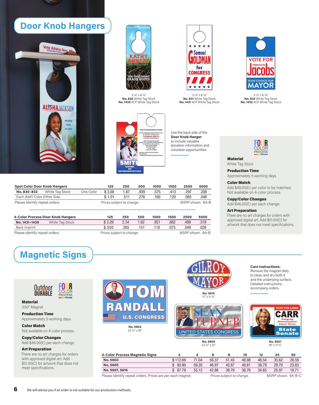 Stouse 2026 Political Catalog Branded