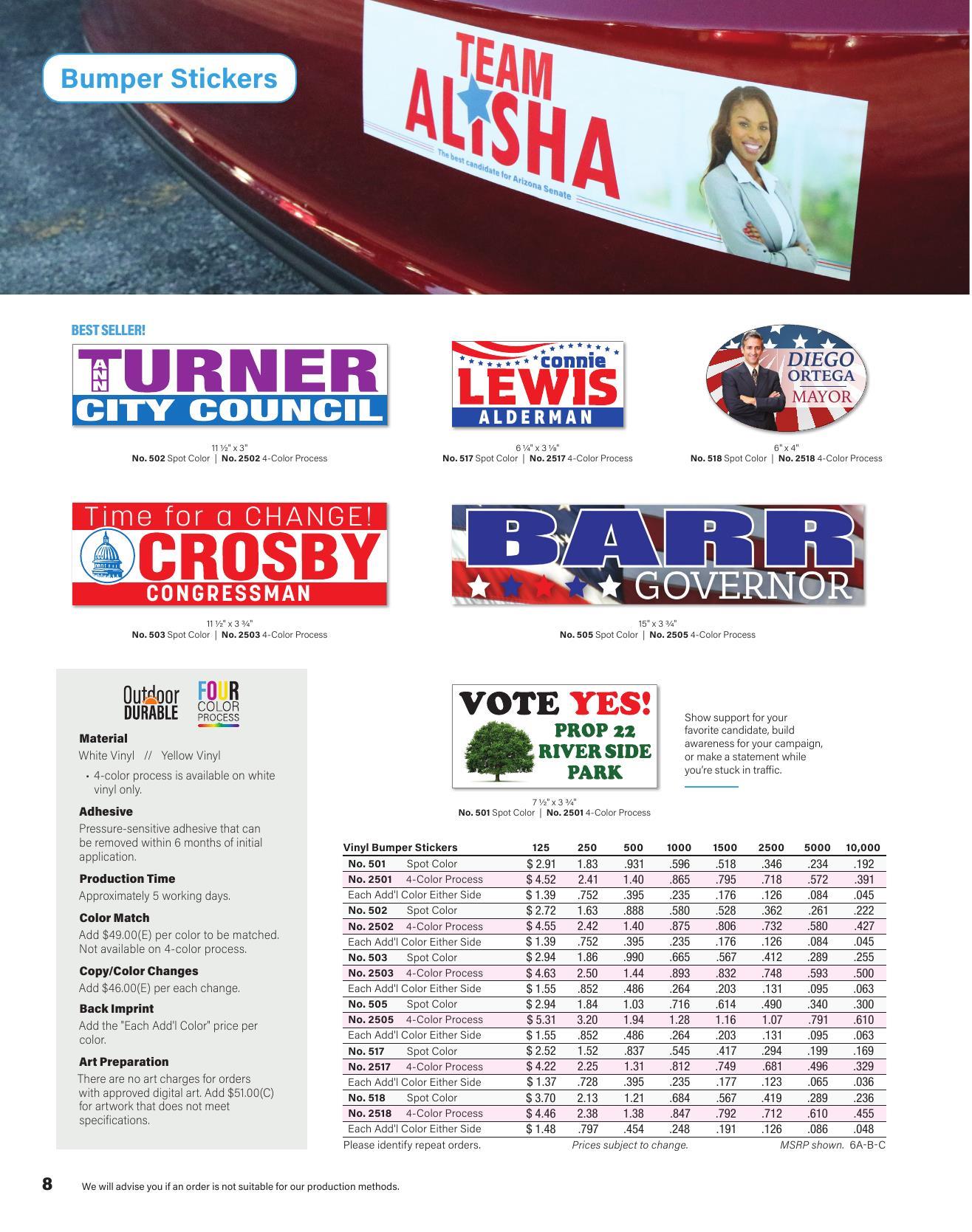 Stouse 2026 Political Catalog Branded