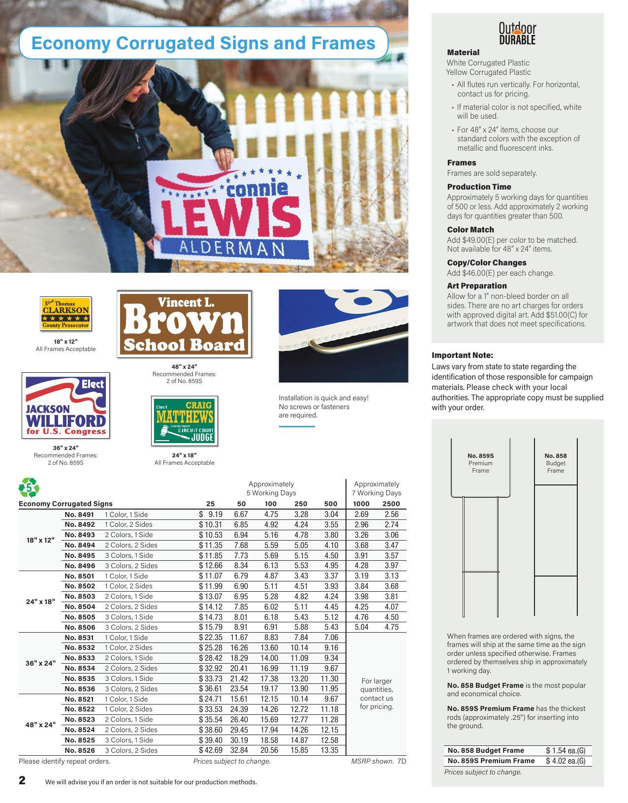 2026 Political Catalog Unbranded