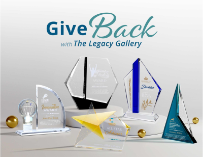 Introducing The Legacy Gallery: awards that give back.