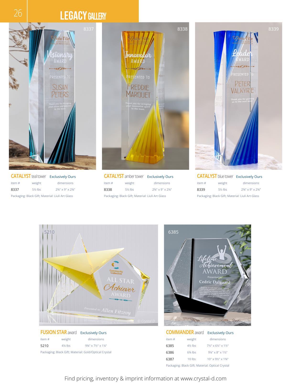 Crystal D's 2026 full-line catalog