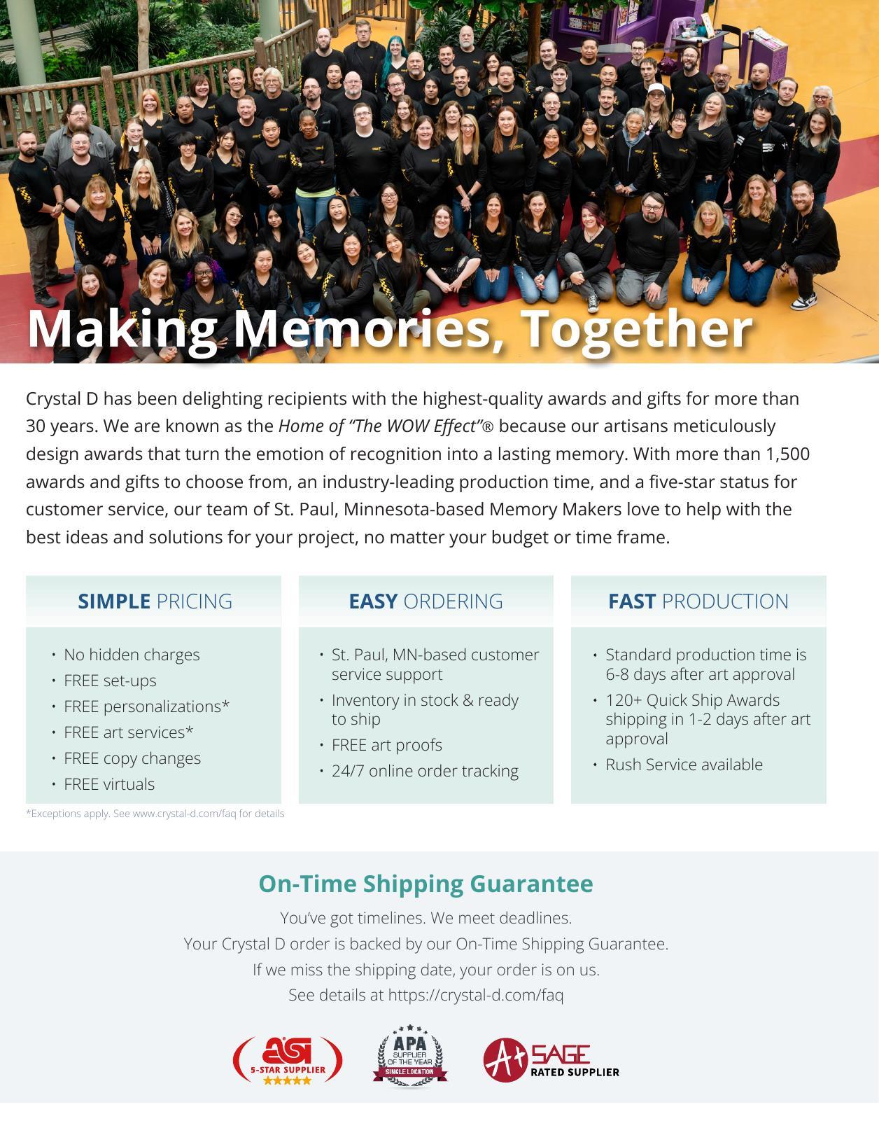 Crystal D's 2026 full-line catalog