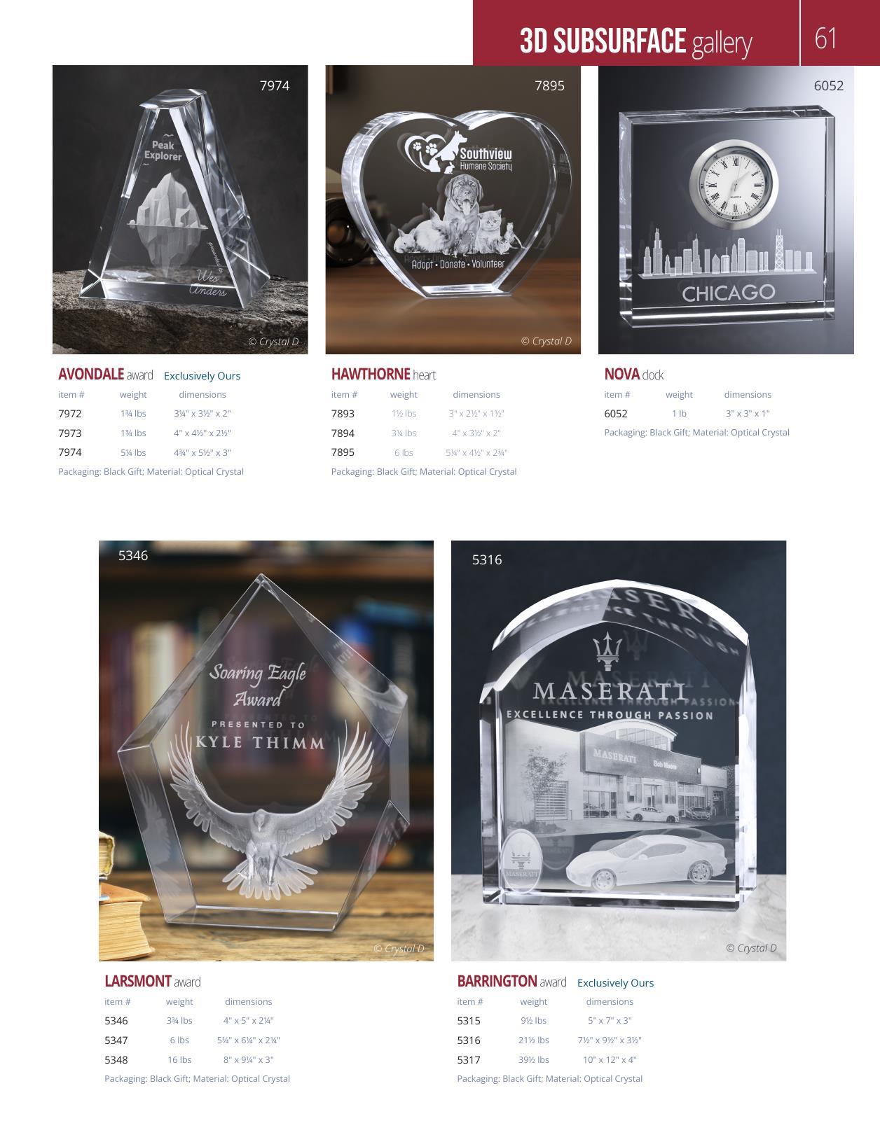 Crystal D's 2026 full-line catalog