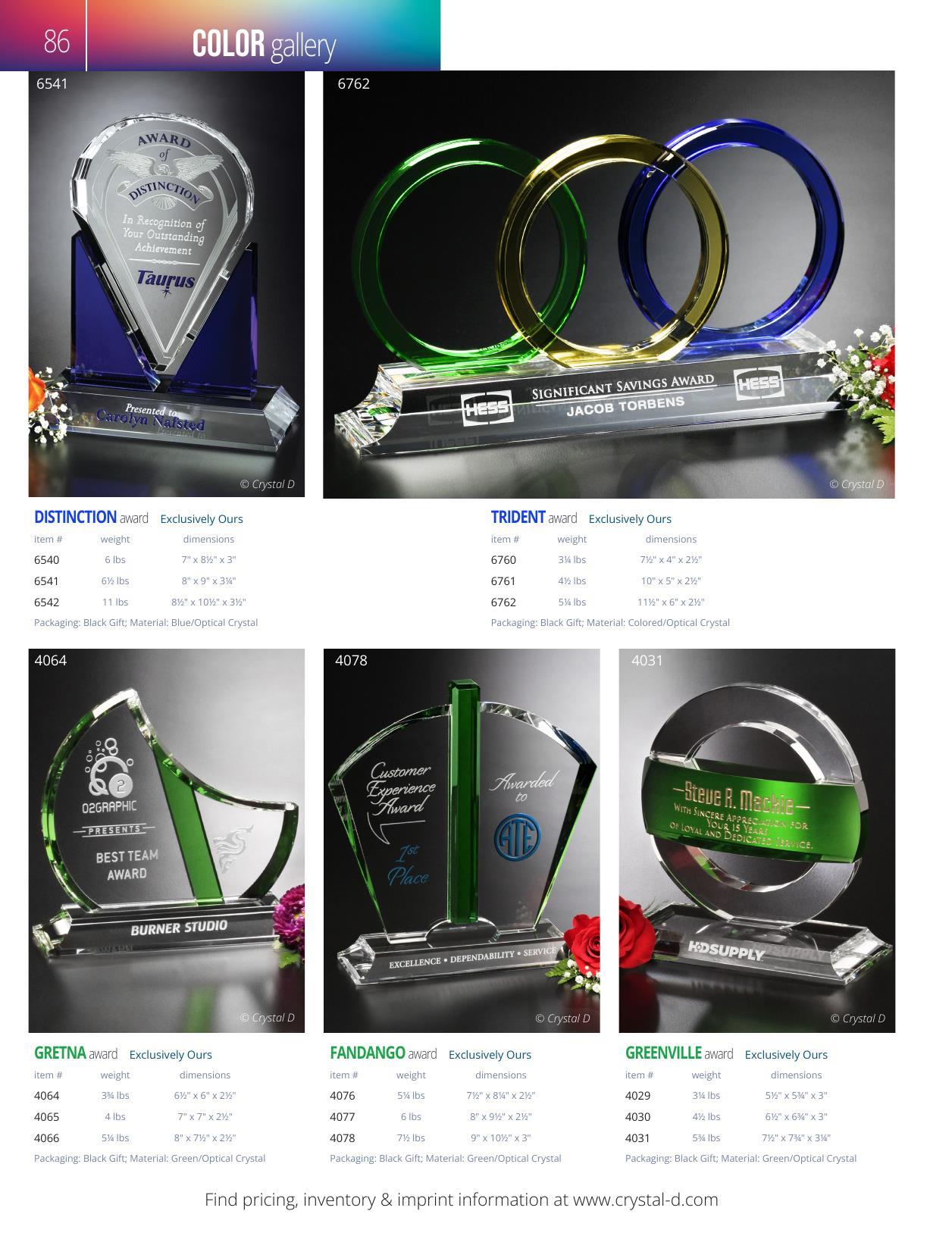 Crystal D's 2026 full-line catalog