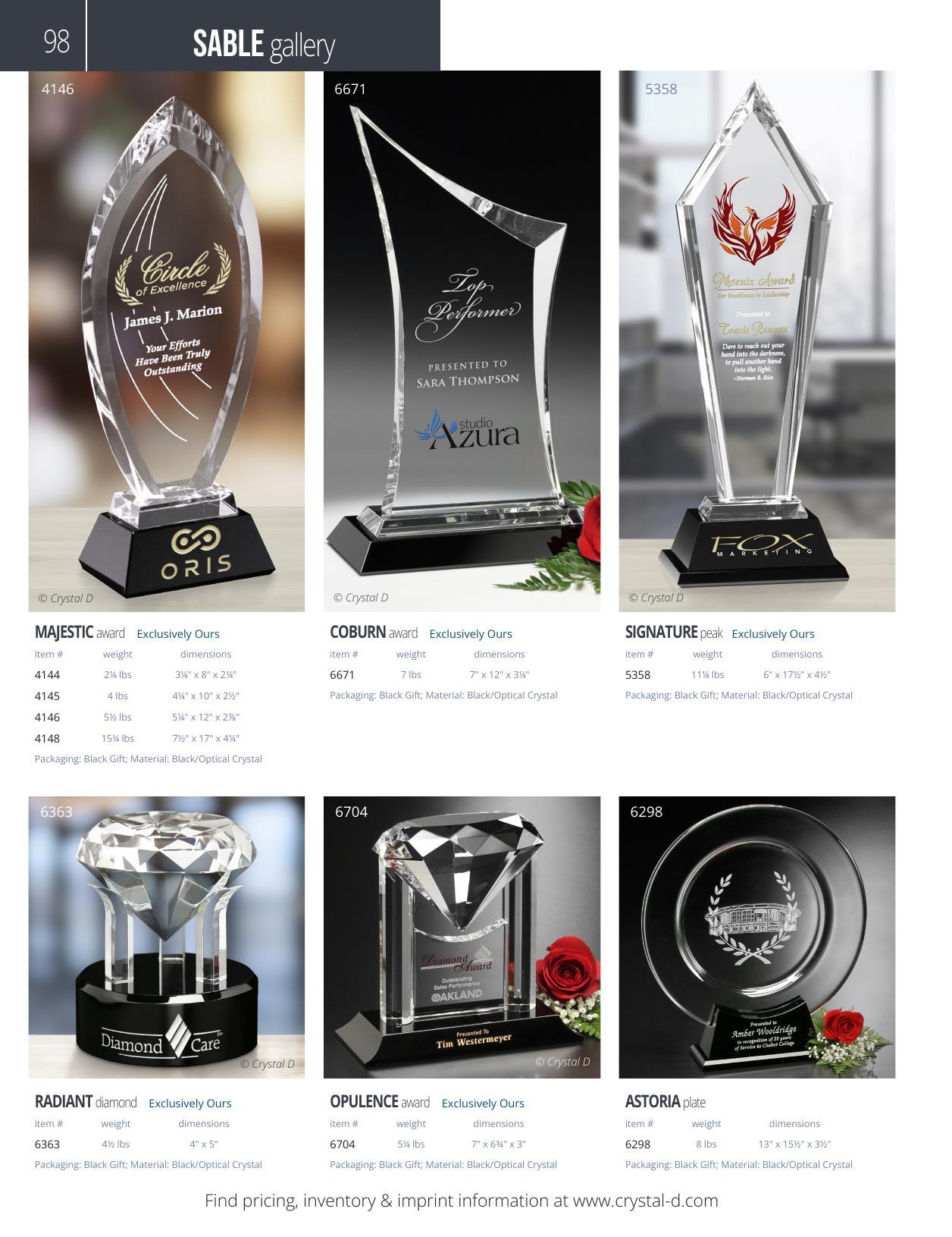 Crystal D's 2026 full-line catalog