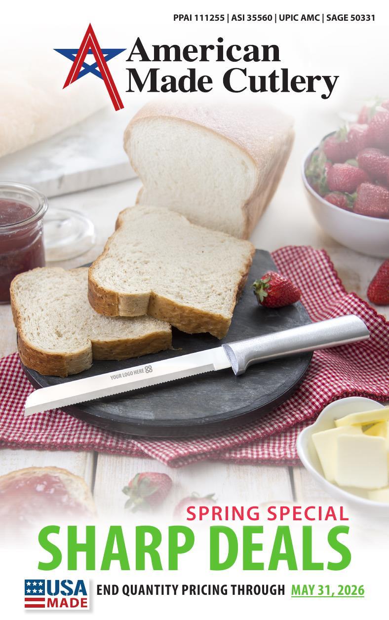 American Made Cutlery's Spring Specials on popular gift sets, knives and utensils.