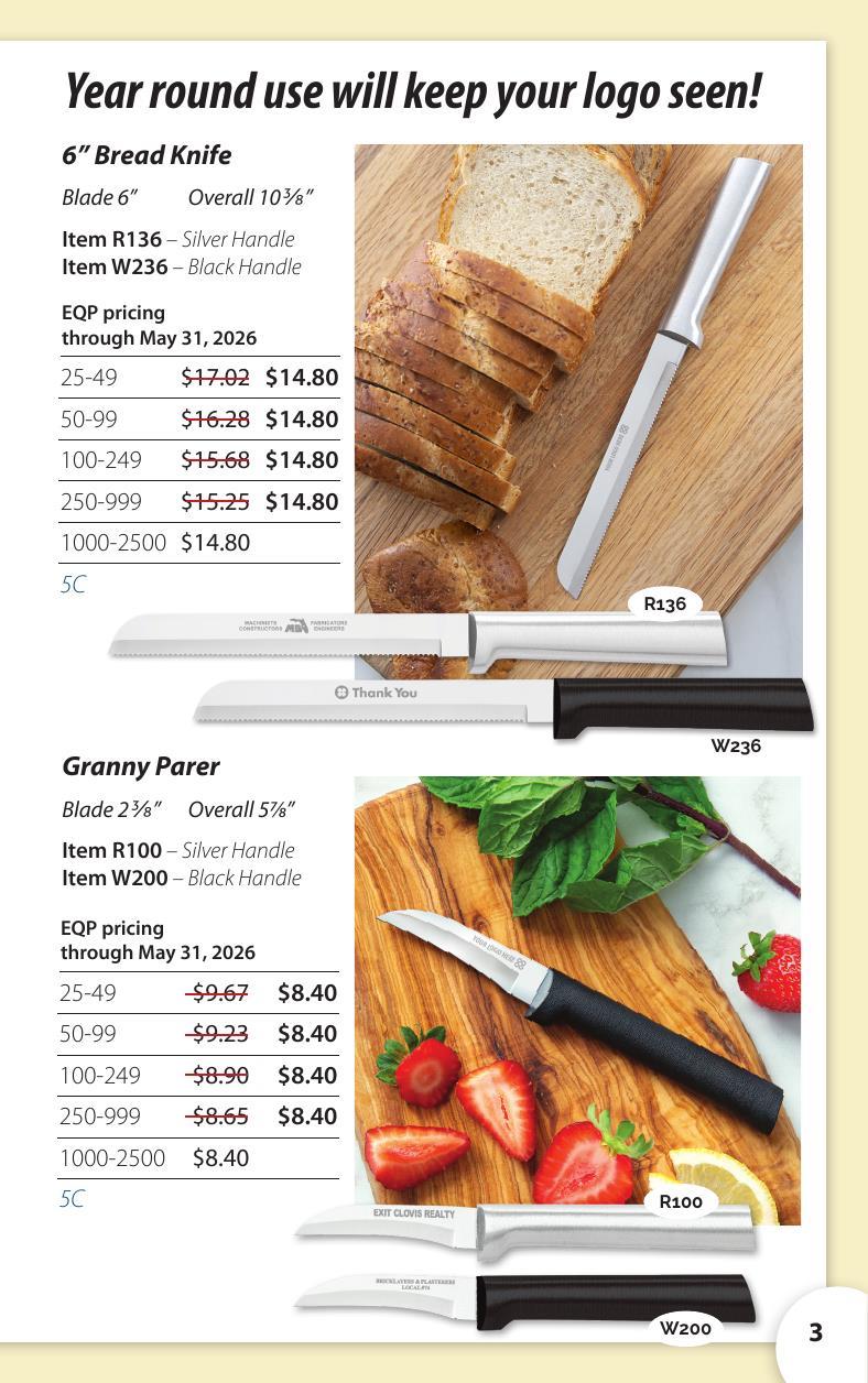 American Made Cutlery's Spring Specials on popular gift sets, knives and utensils.