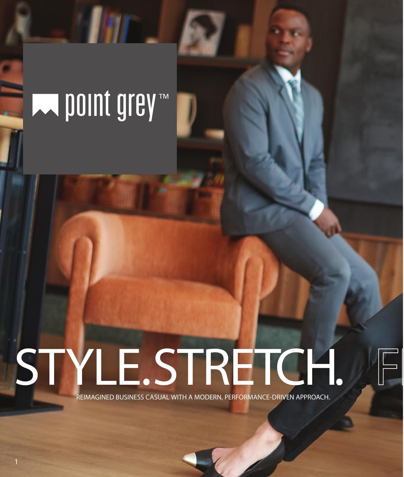 Elevate your performance apparel with Point Grey.  Great for work and play!