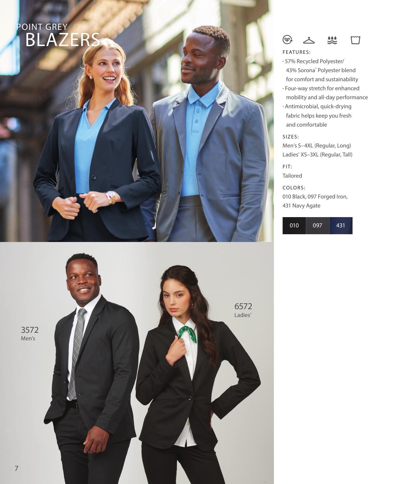 Elevate your performance apparel with Point Grey.  Great for work and play!