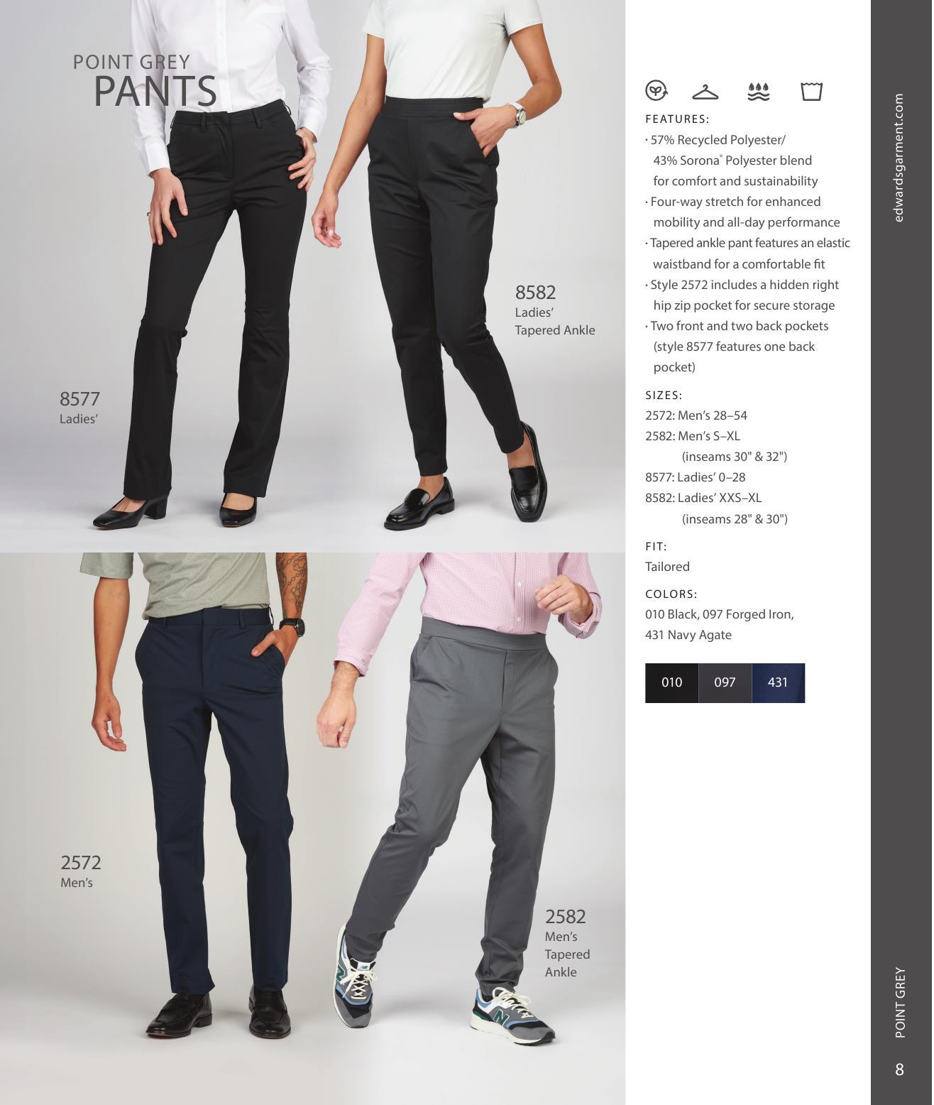 Elevate your performance apparel with Point Grey.  Great for work and play!