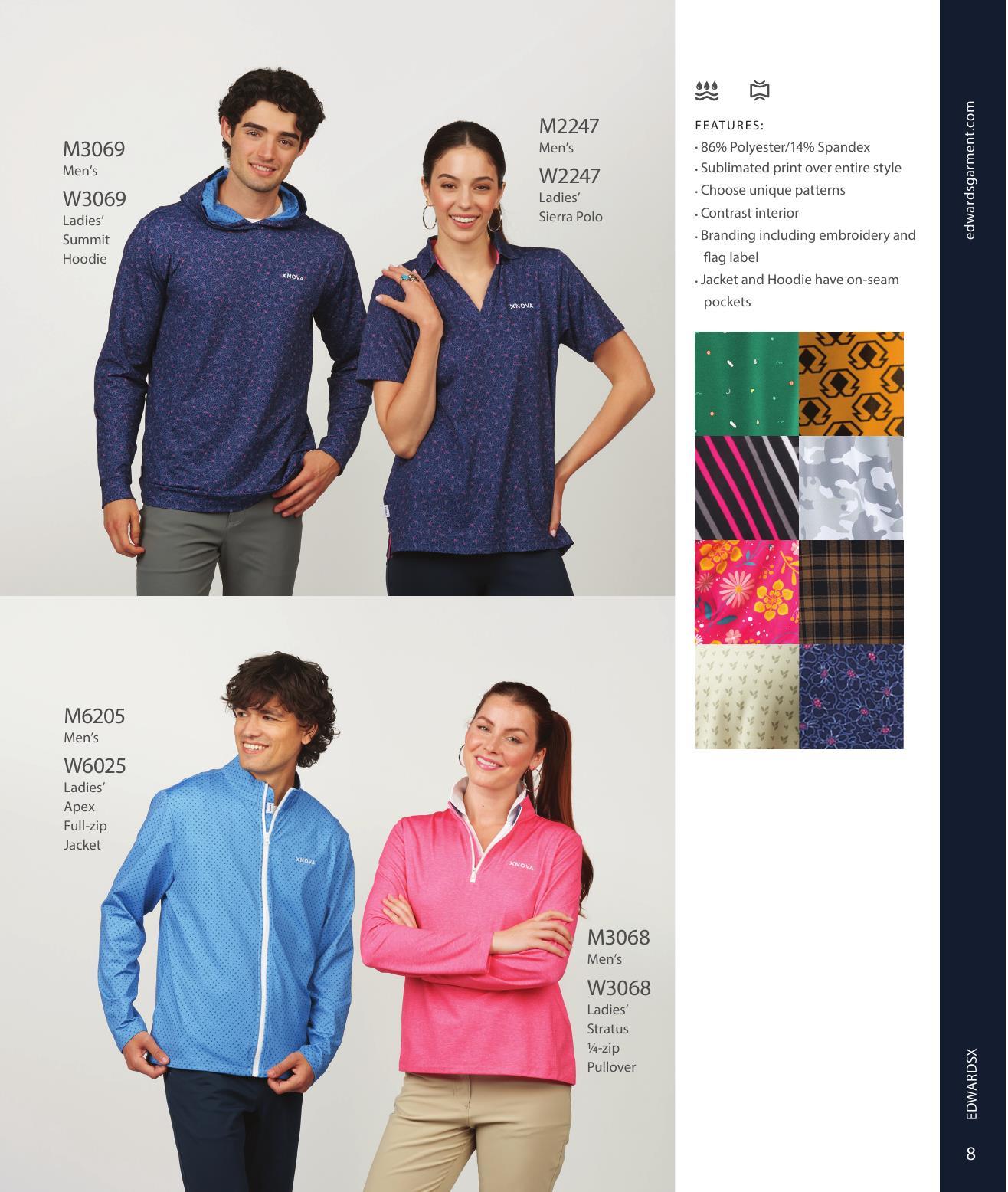Built-from-the-fiber-up custom apparel.  Add one-of-a-kind signature pieces to everyday apparel.