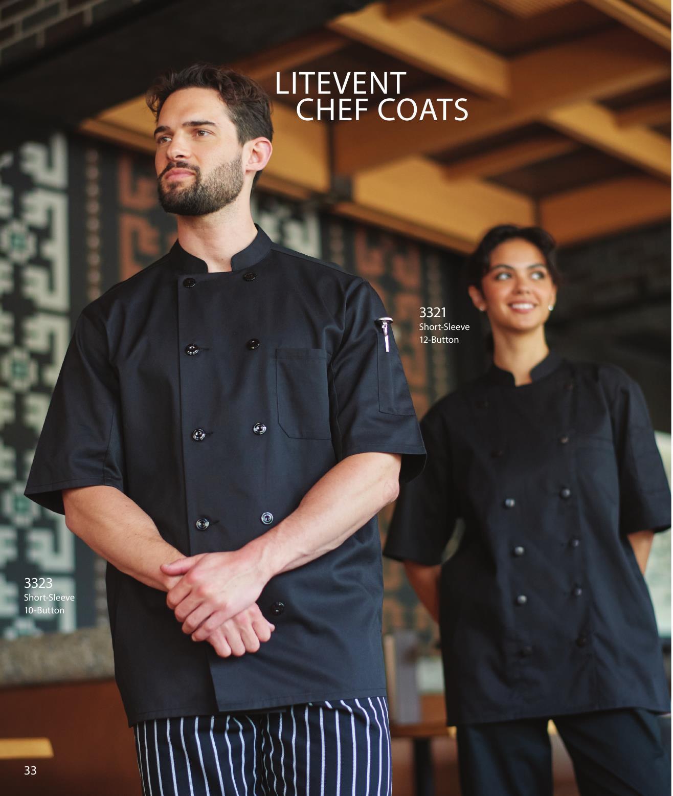 Durable styles engineered to stand up to demanding commercial wash-and-wear cycles.