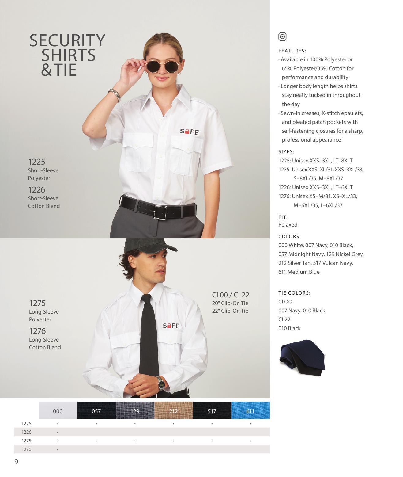 Command a professional presence with security apparel built to perform.